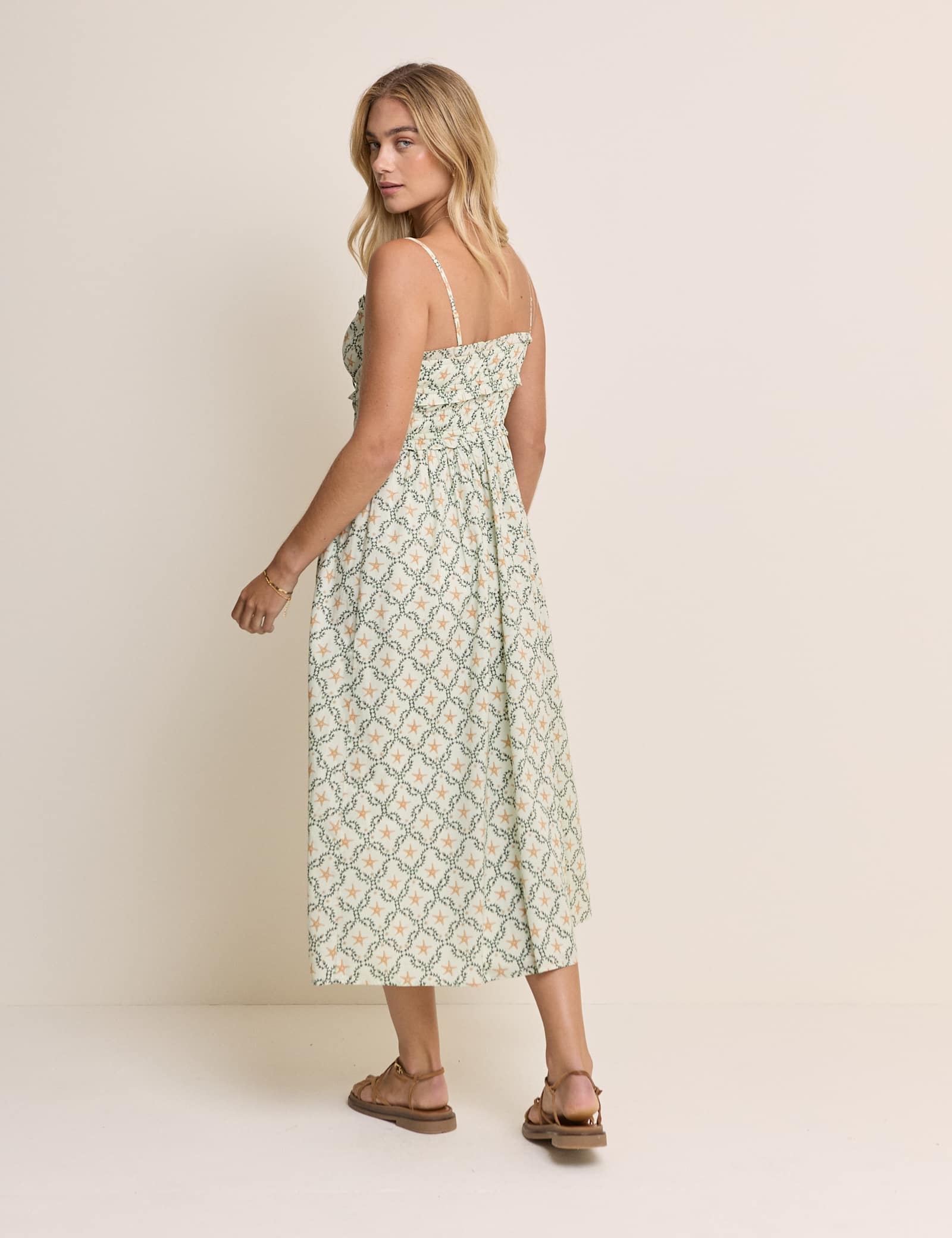 Pure Cotton Printed Midaxi Dress - image 2