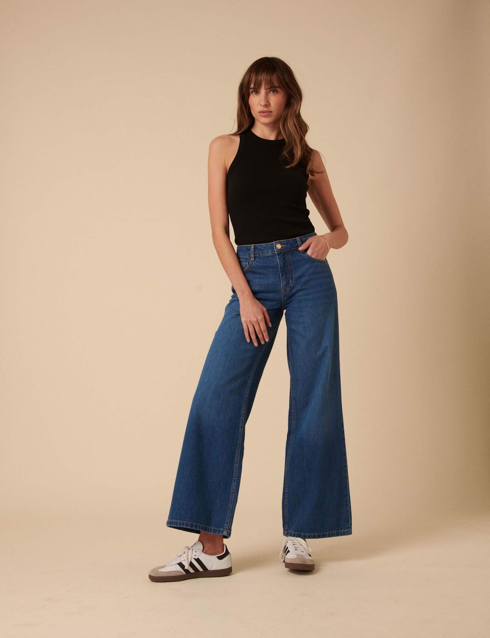 Wide Leg Regular Fit Jeans - image 2