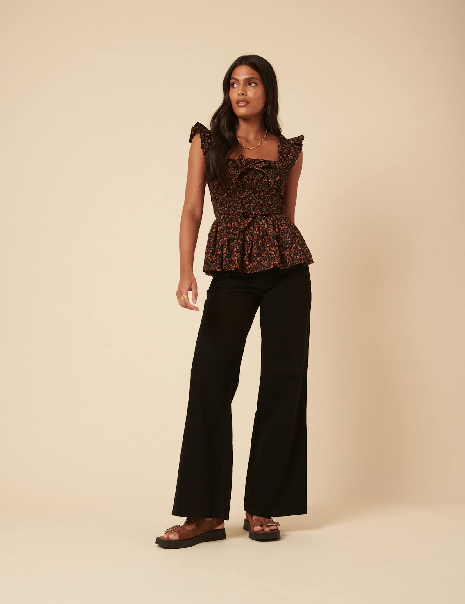 Wide Leg Regular Fit Jeans - image 1