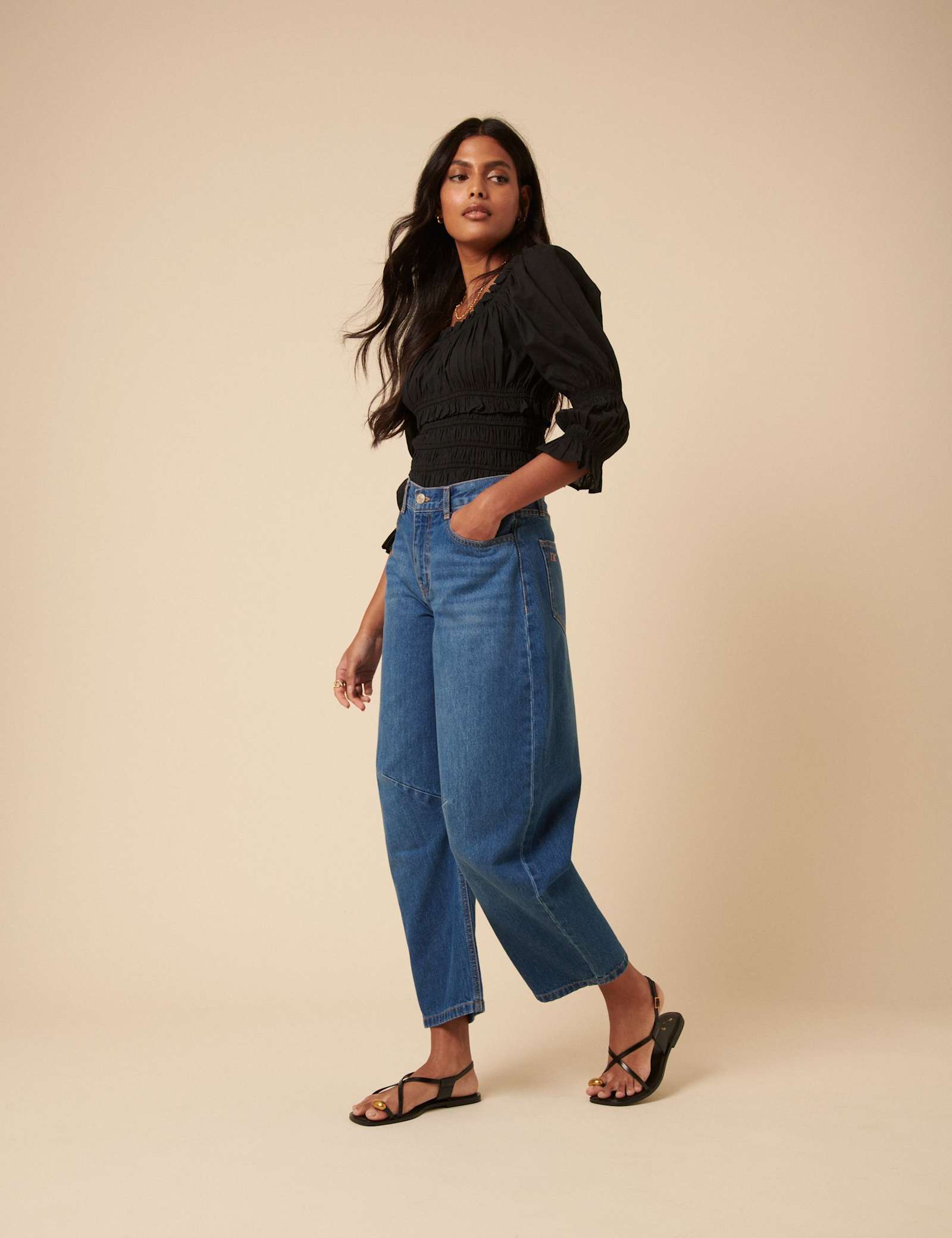 Mid Rise Horseshoe Fit Jeans - image 1