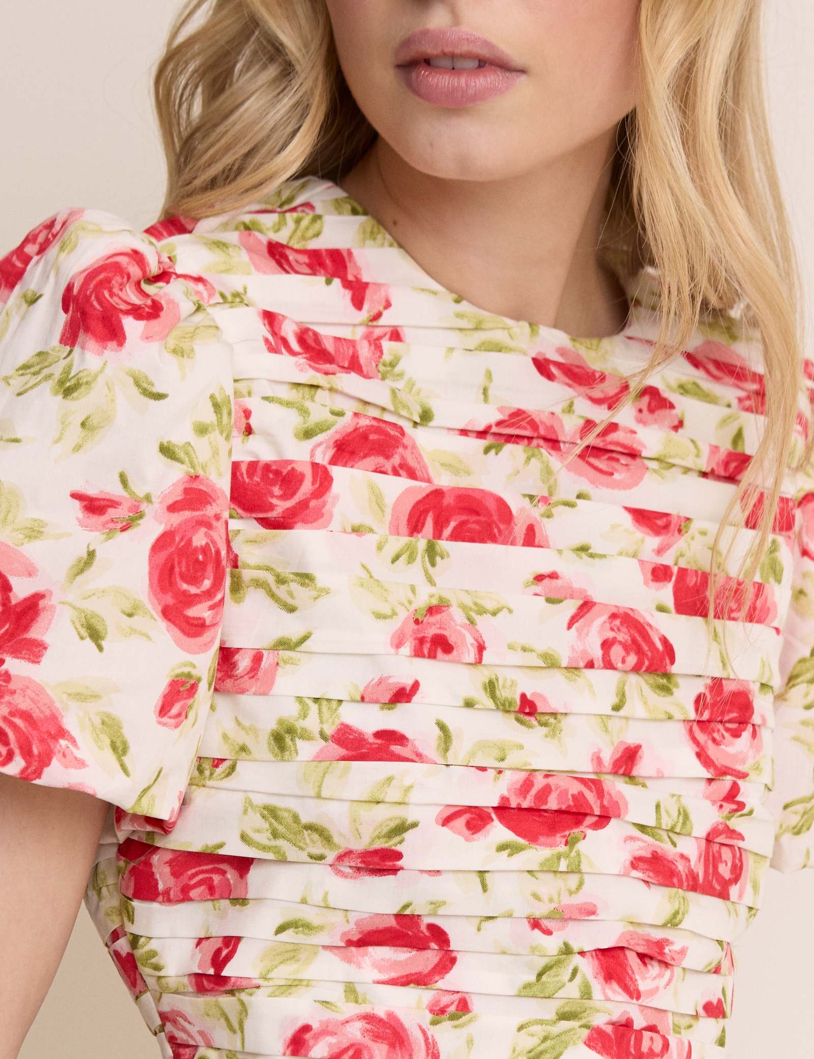 Pure Cotton Floral Mini Bodycon Dress - image 3