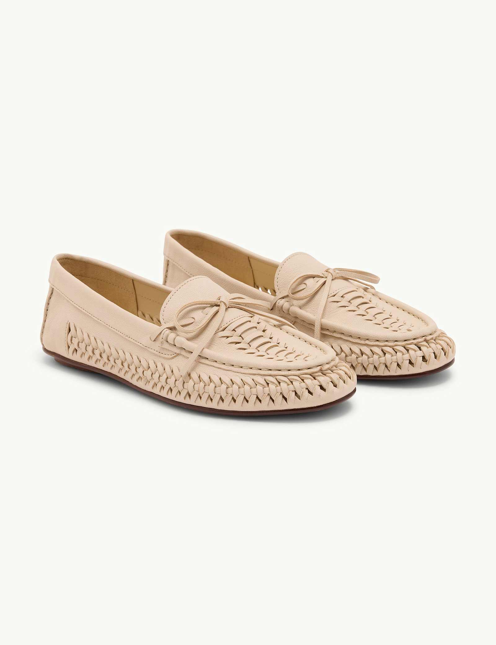 Leather Flat Boat Shoes - image 1