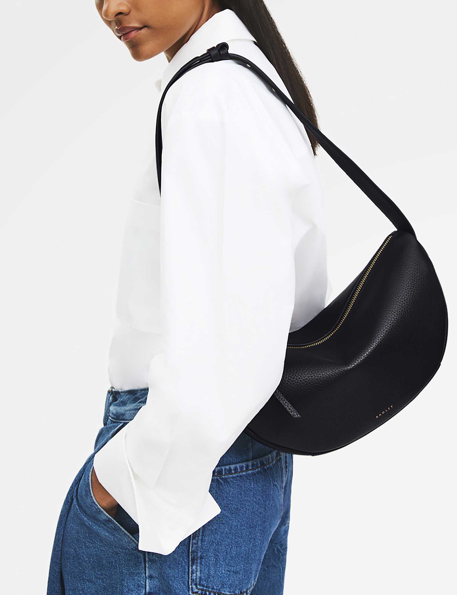 Leather Dukes Place Sling Saddle Bag - image 2