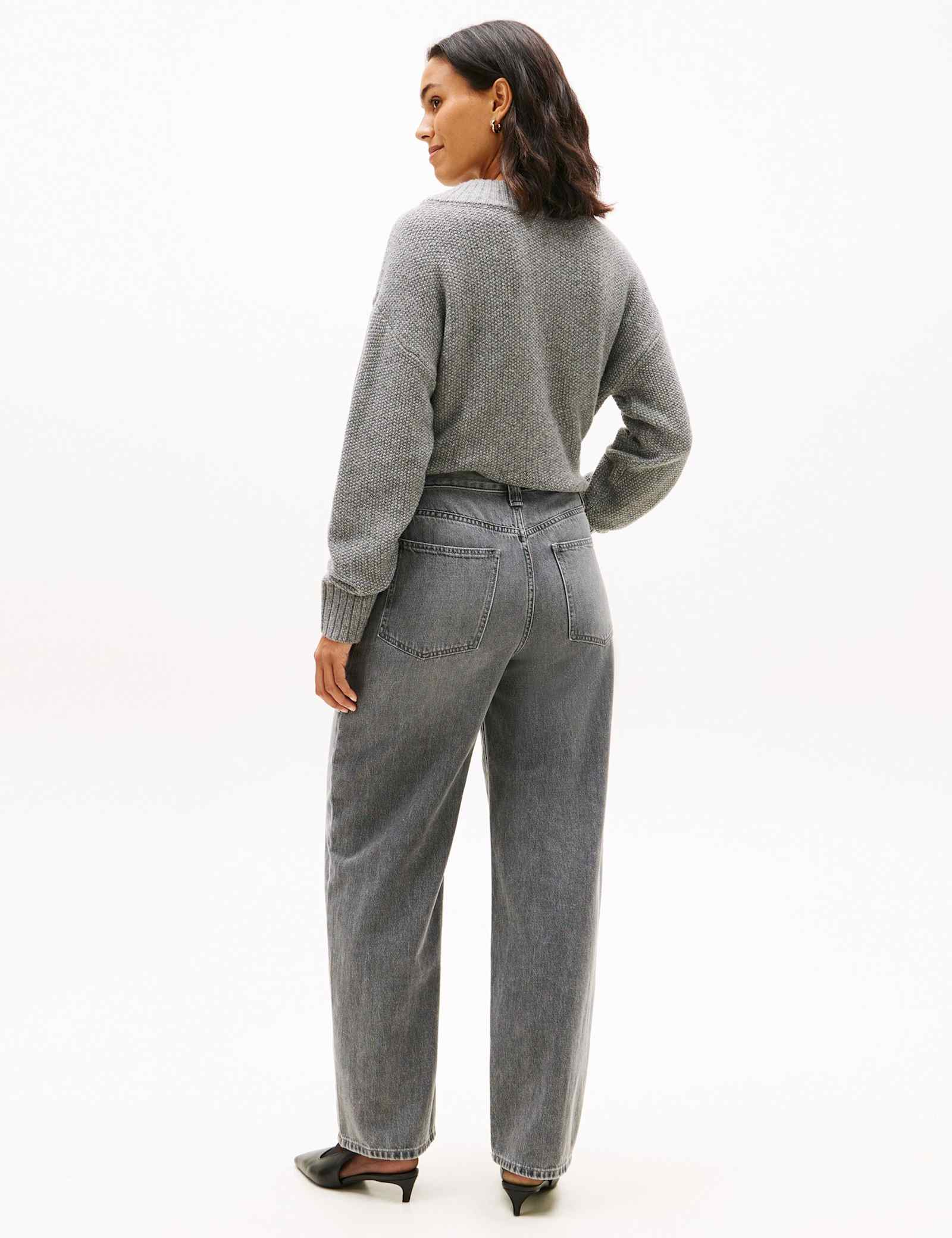 High Waisted Barrel Jeans - image 4
