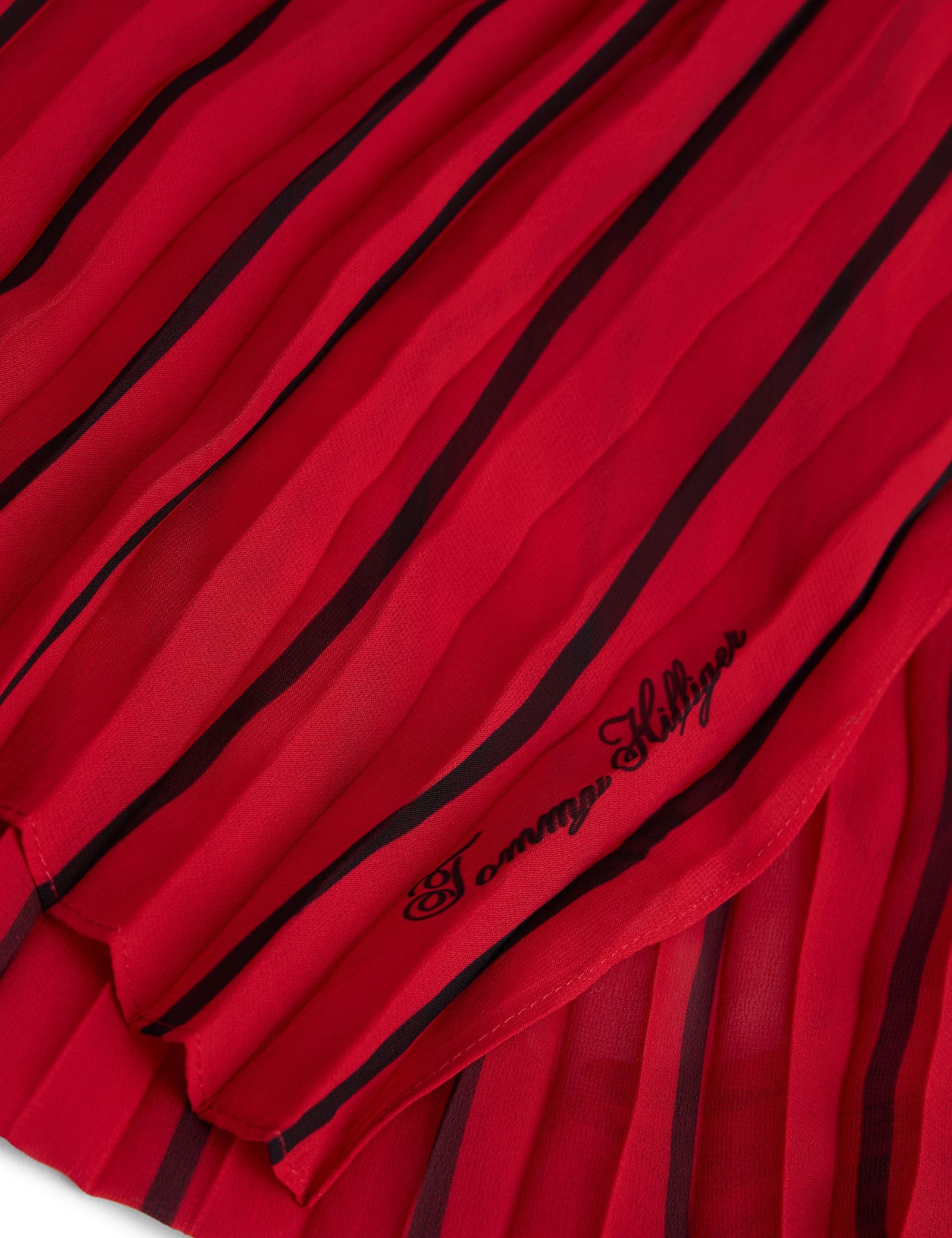 Pure Silk Printed Pleated Scarf - image 3