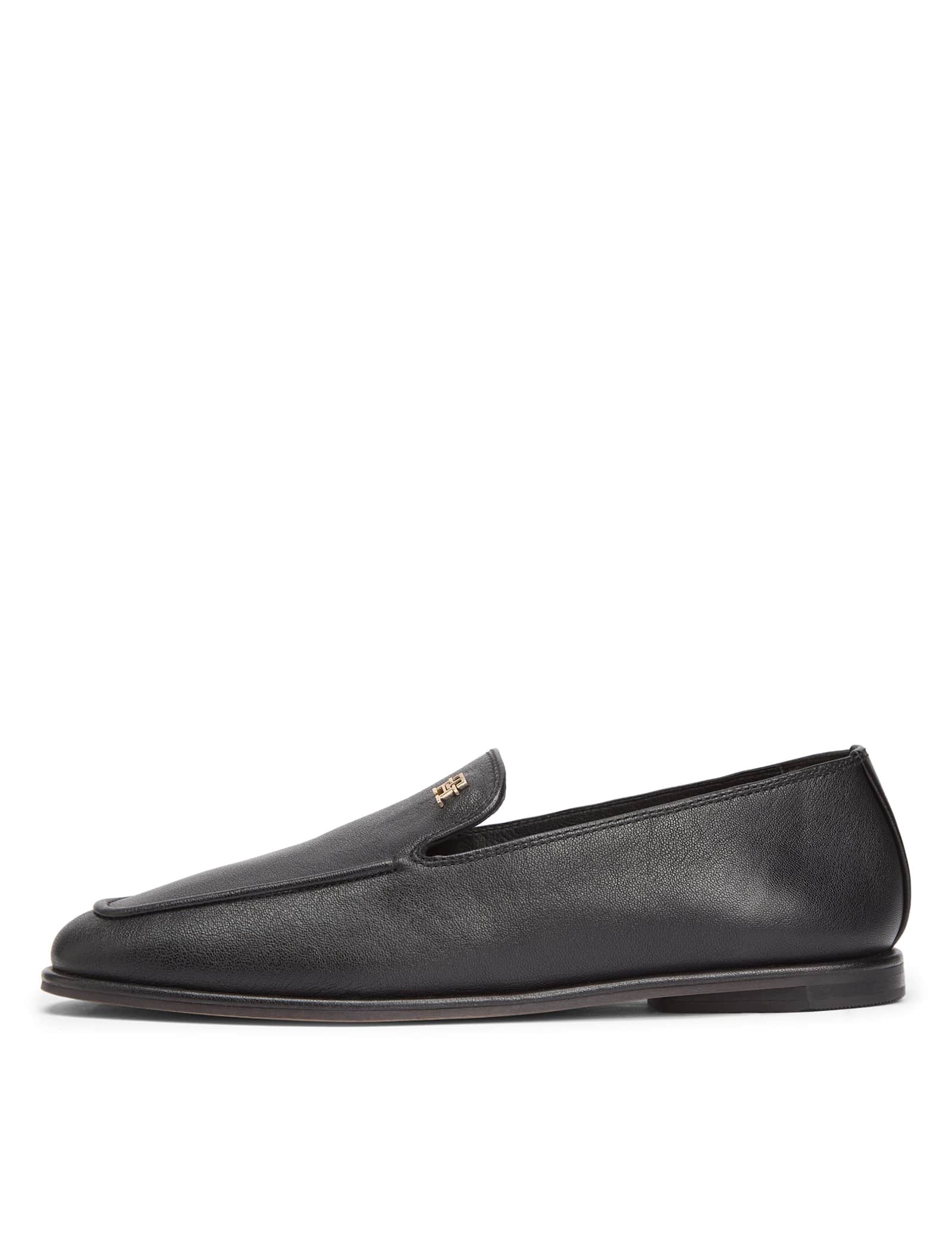 Leather Slip On Flat Loafers - image 5