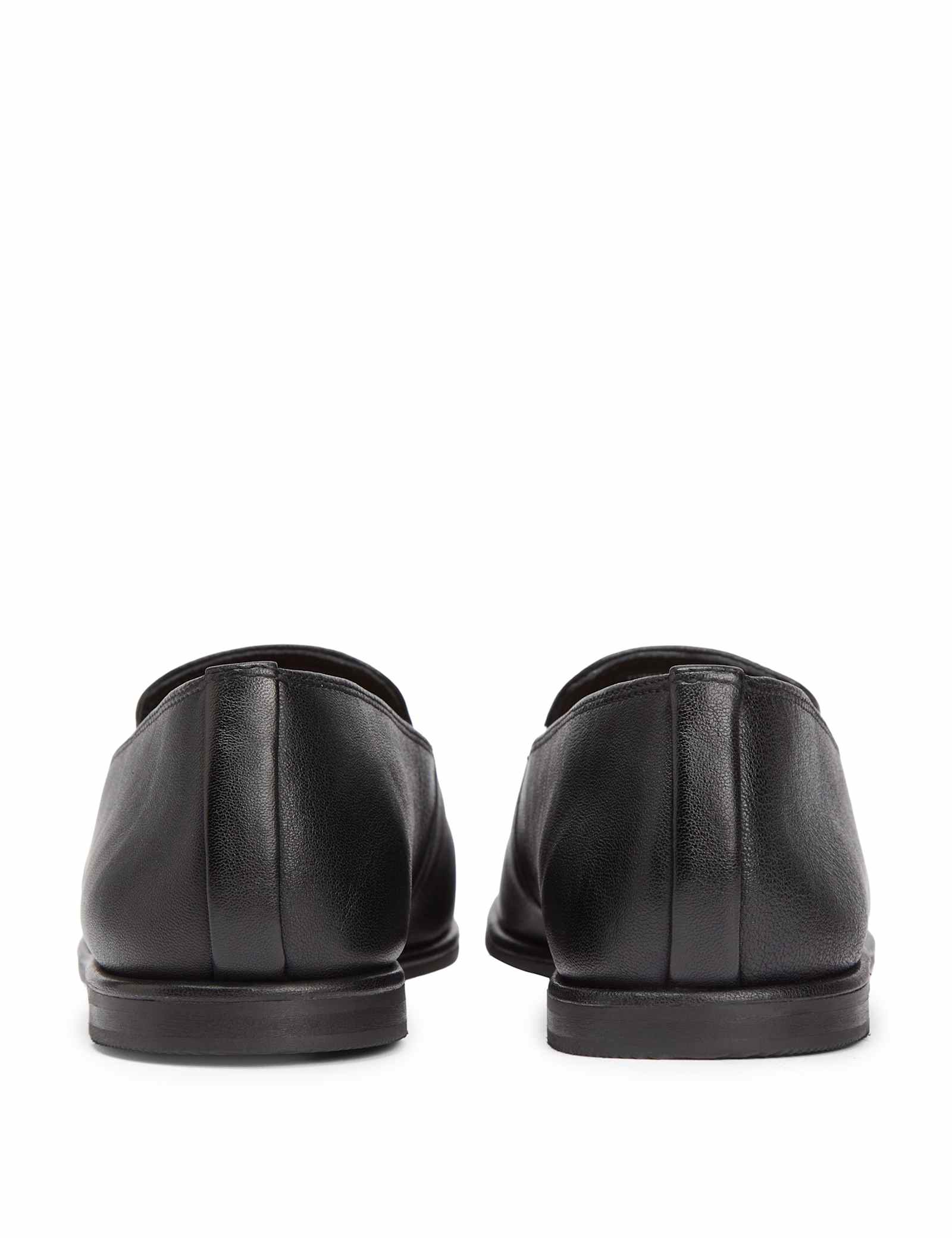 Leather Slip On Flat Loafers - image 2
