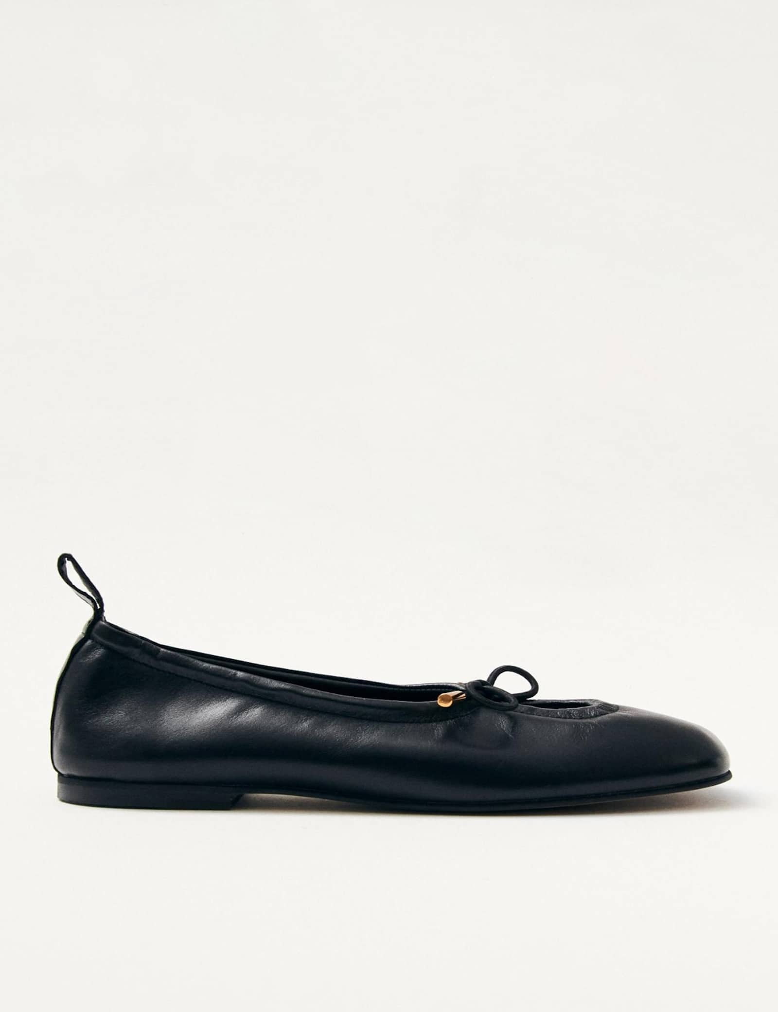 Rosalind Leather Tie Detail Ballet Pumps - image 1
