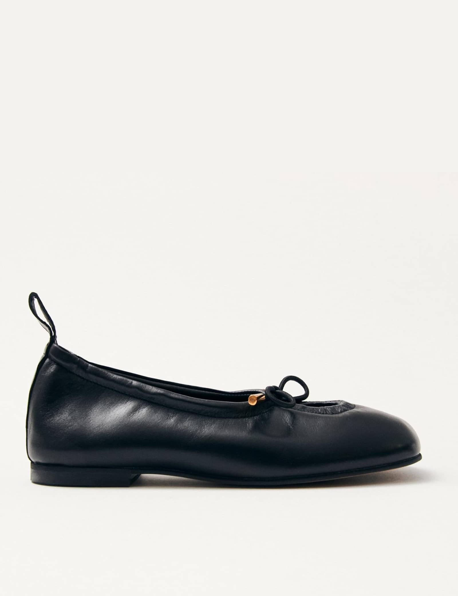 Rosalind Leather Tie Detail Ballet Pumps - image 4