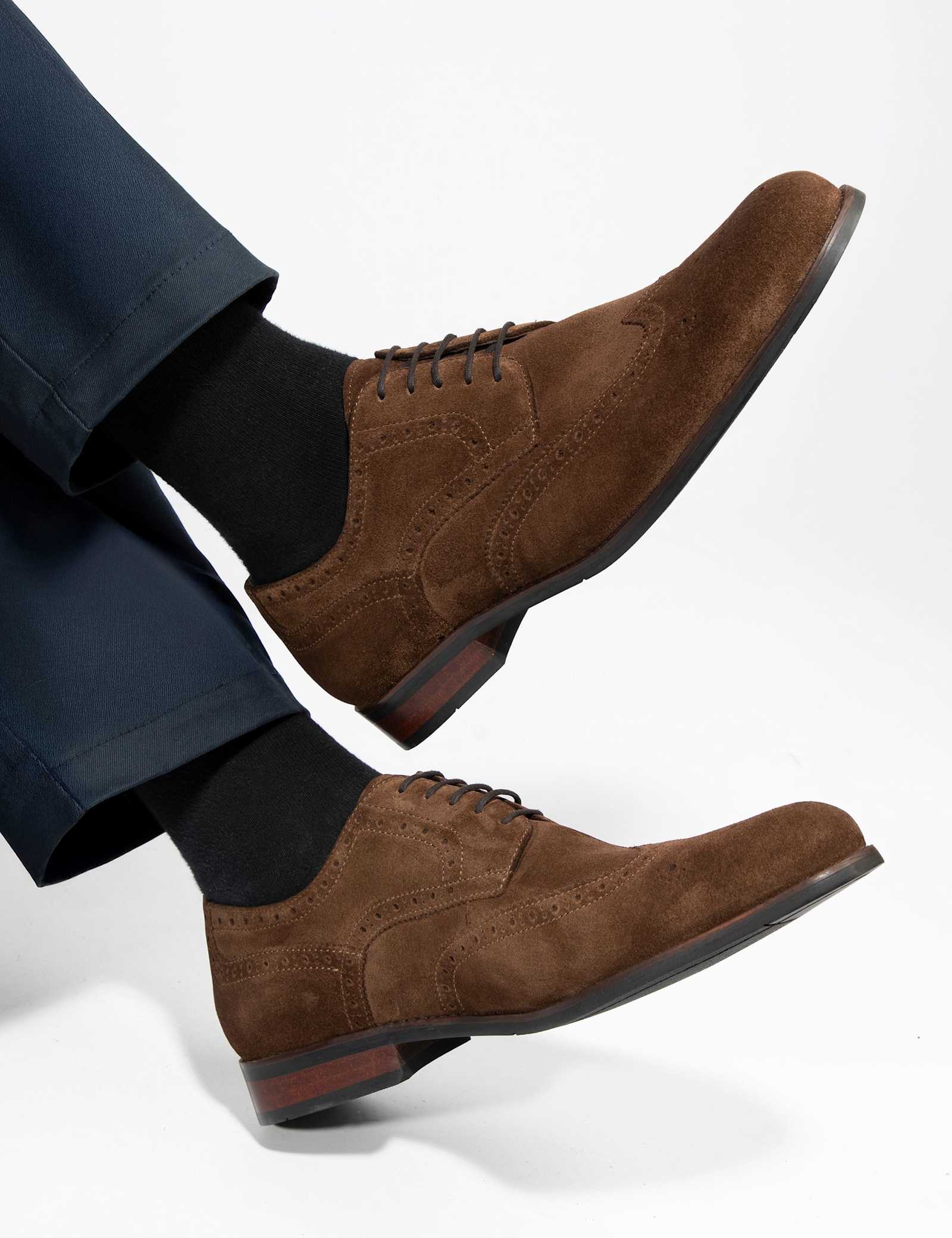 Wide Fit Leather Brogues - image 4