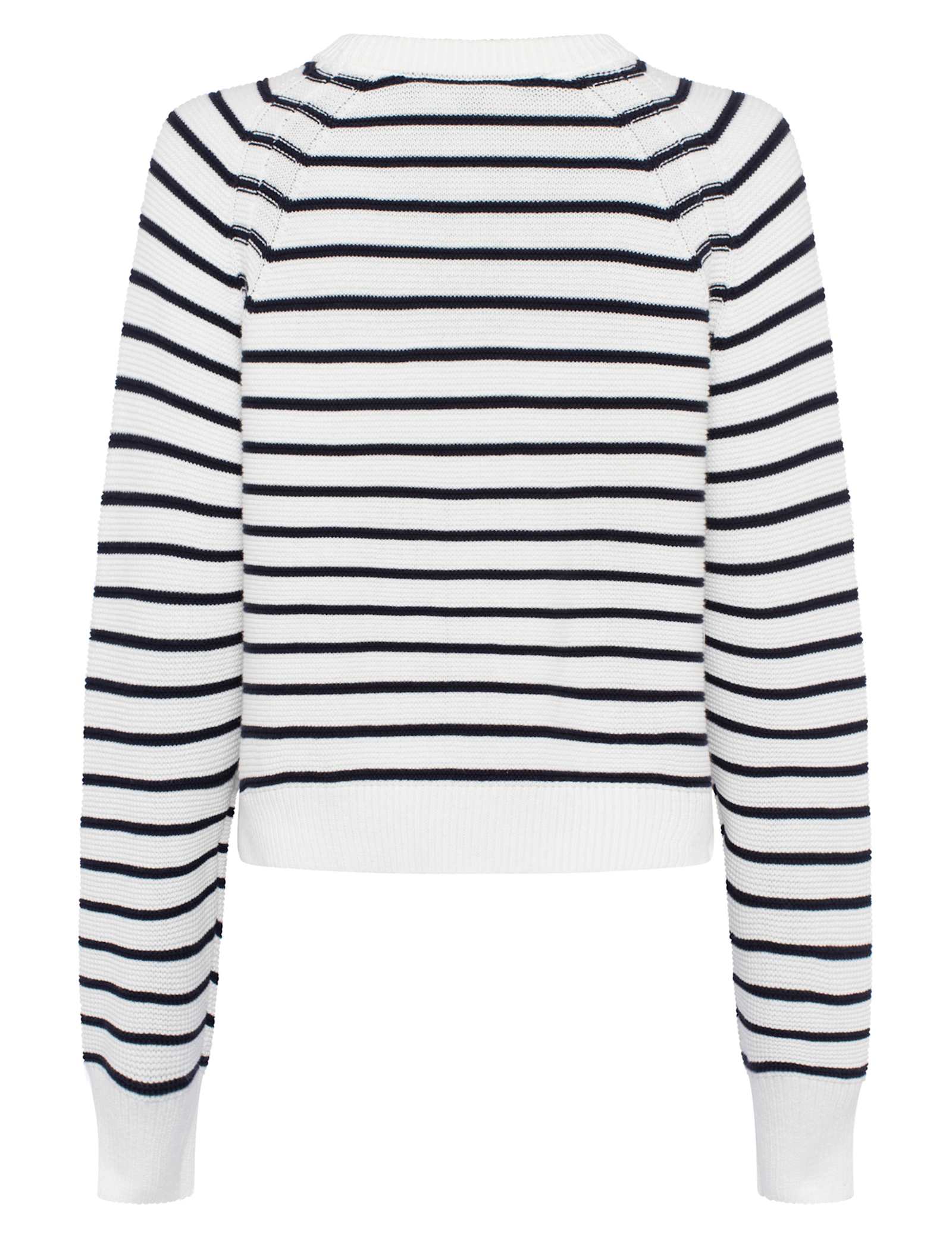 Pure Cotton Striped Crew Neck Jumper - image 1
