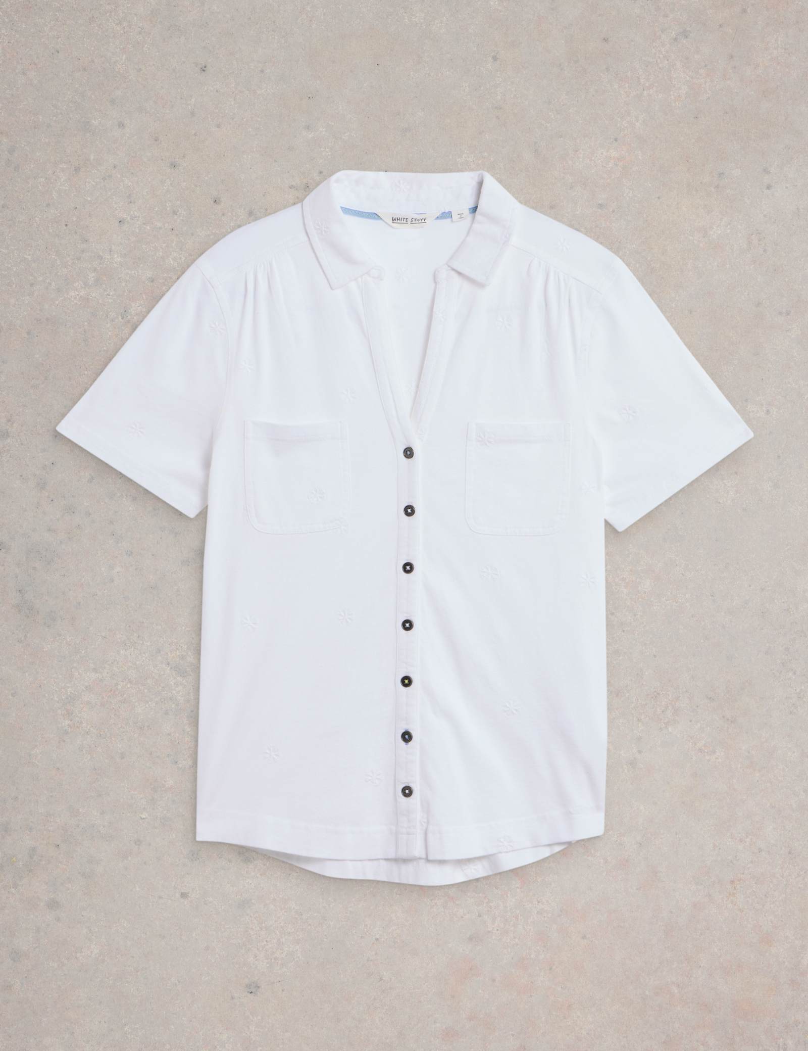Pure Cotton Embroidered Shirt - image 1