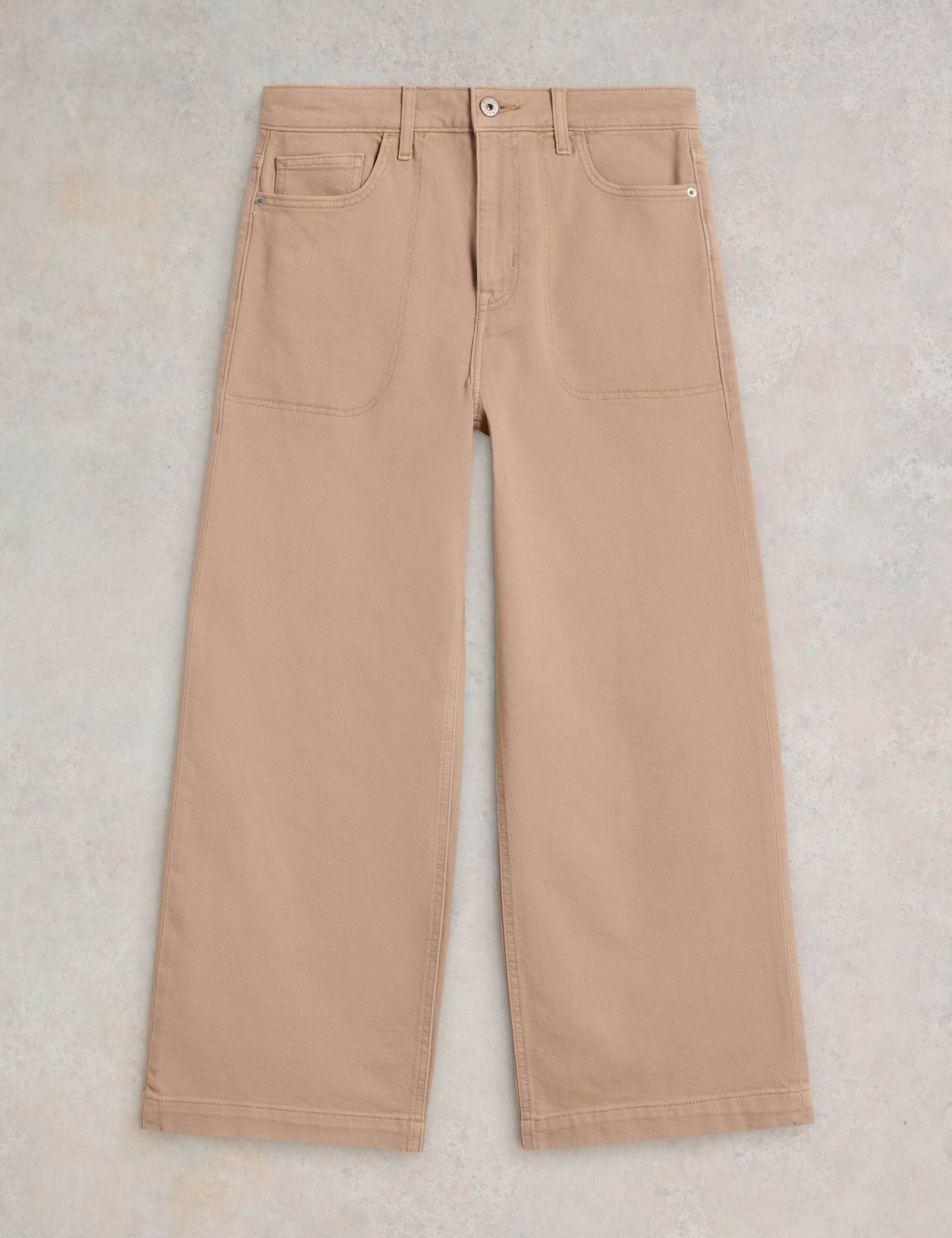 Mid Rise Wide Leg Cropped Jeans - image 2