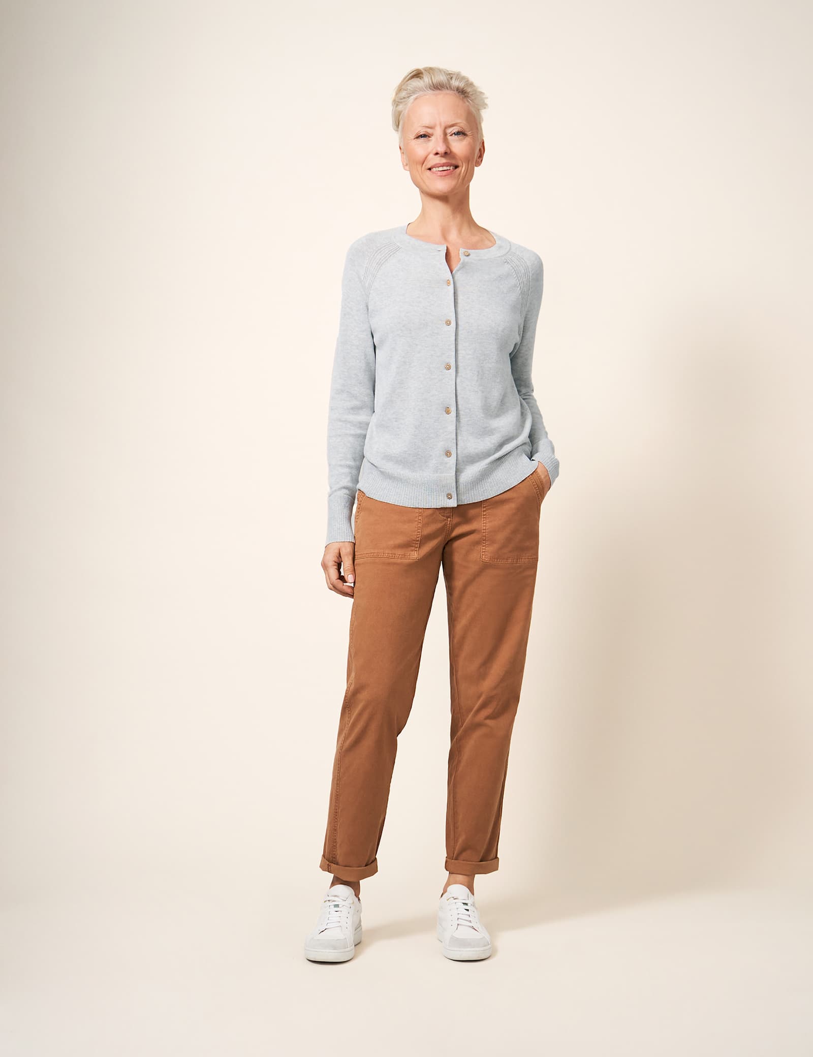 Pure Cotton Crew Neck Cardigan - image 4