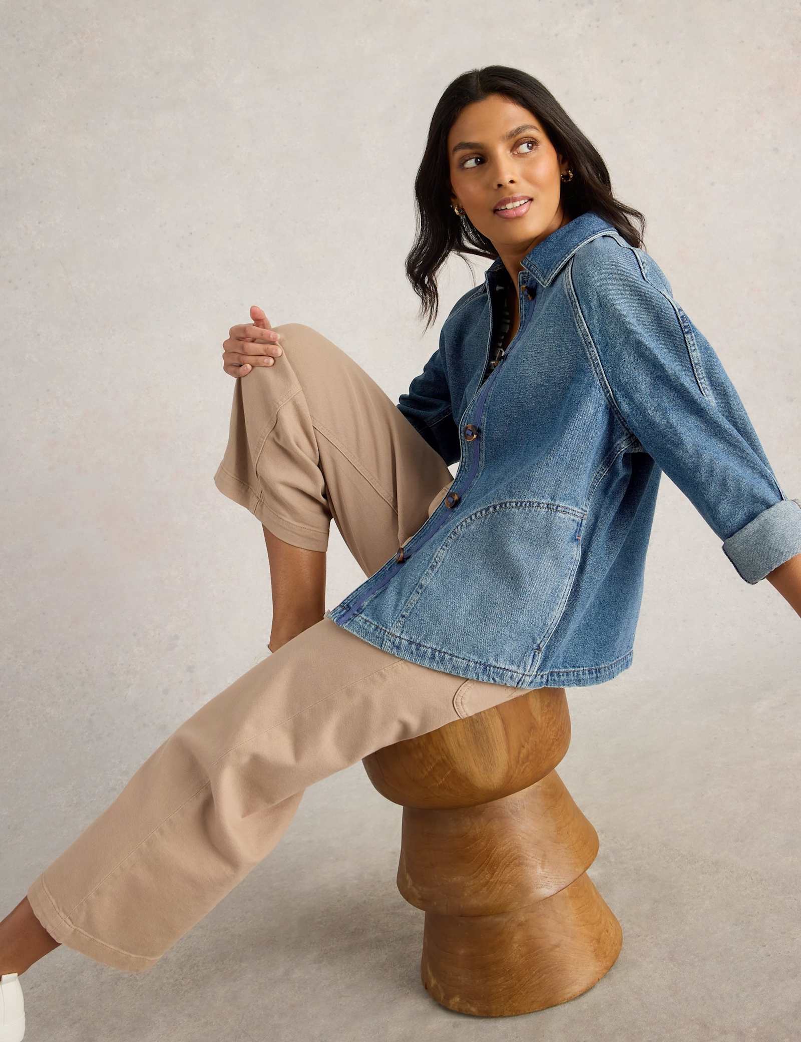 Denim Relaxed Jacket - image 4