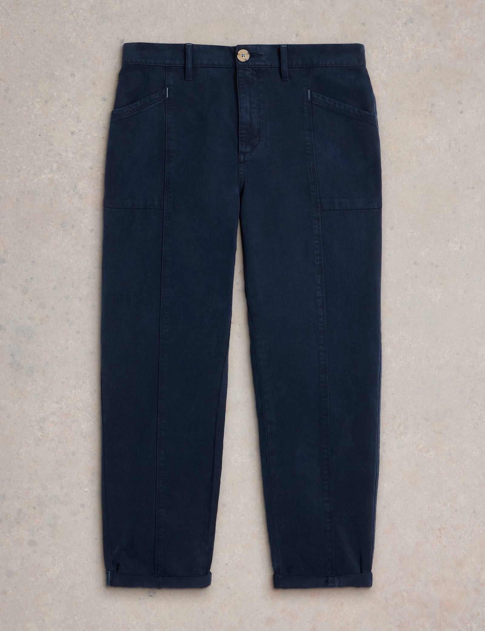 Cotton Blend Trousers - image 1