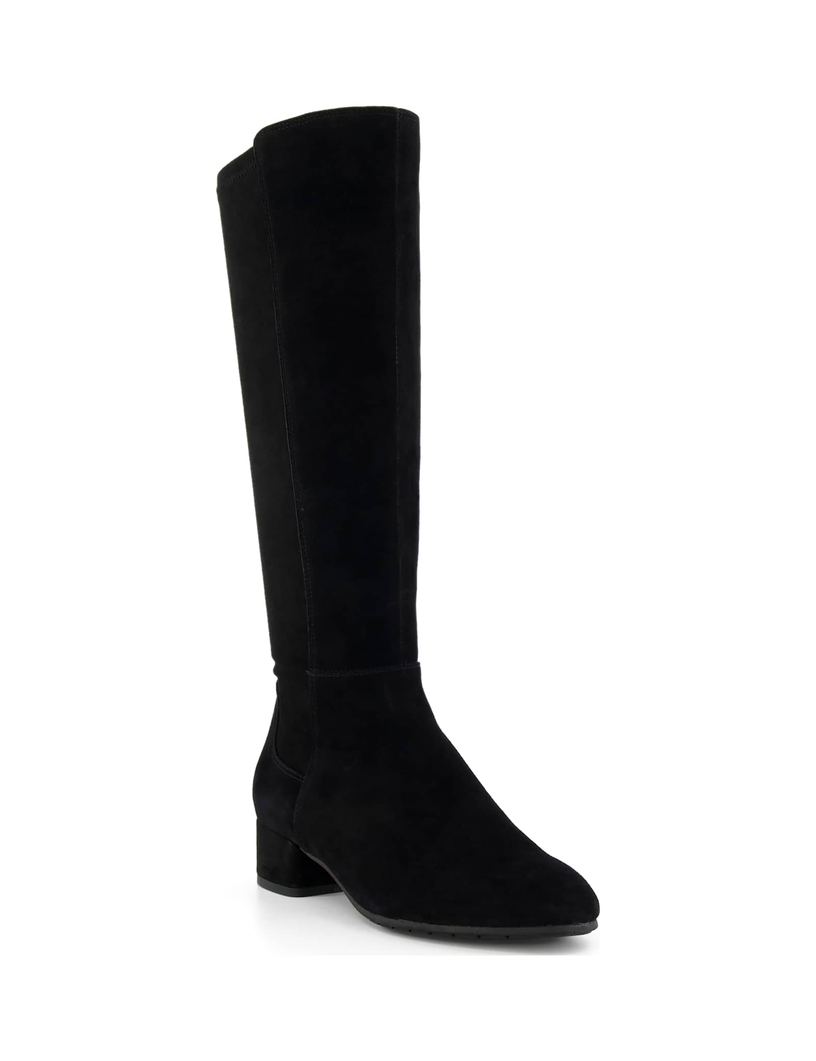 Suede Block Heel Knee High Boots - image 2