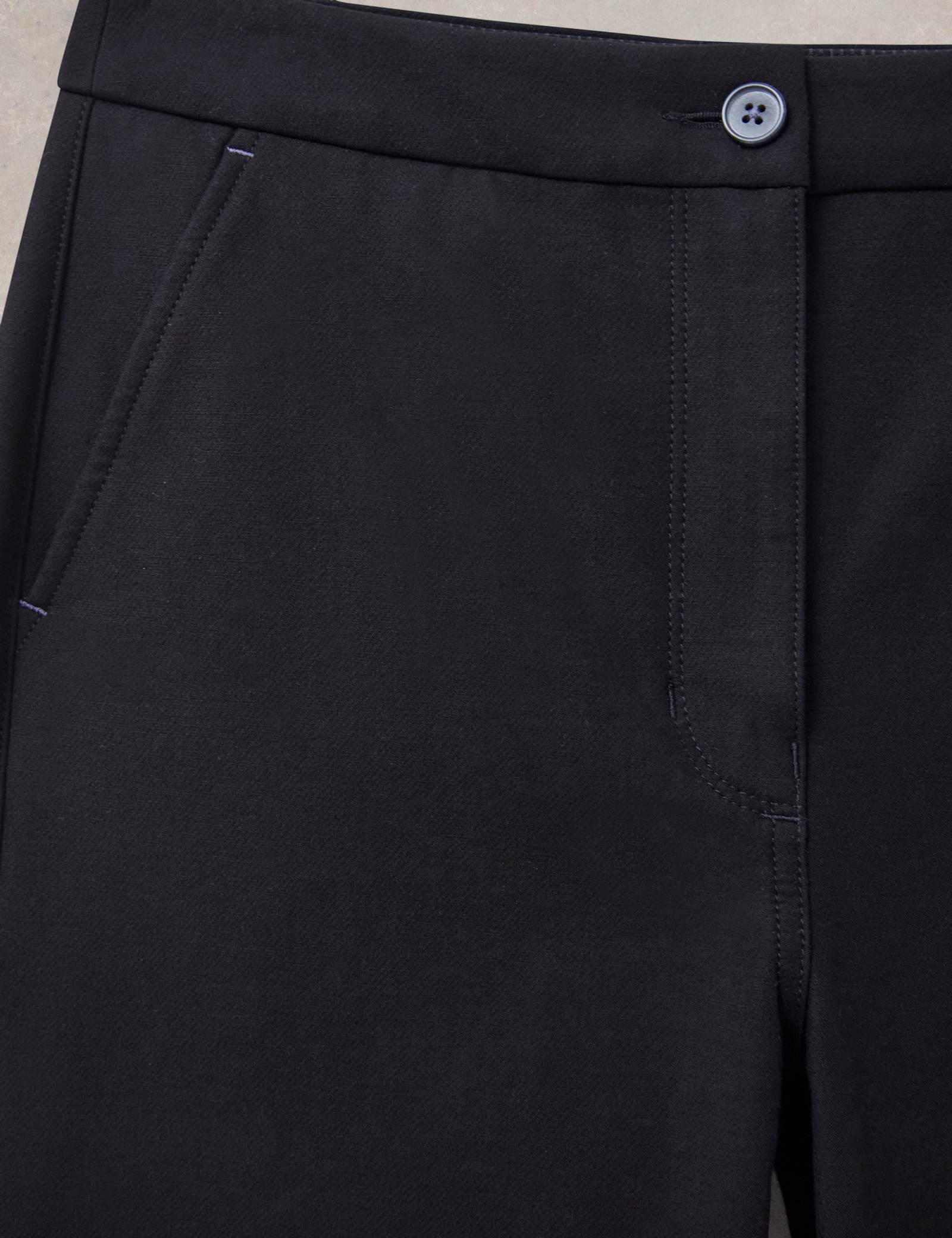 Cotton Rich Wide Leg Cropped Trousers - image 4