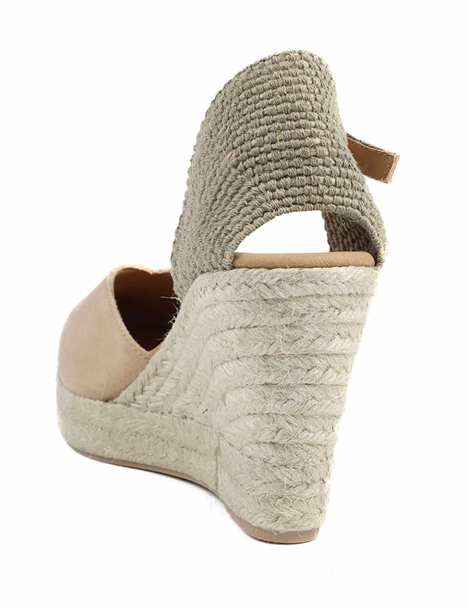 Suede Ankle Strap Wedge Espadrilles - image 4