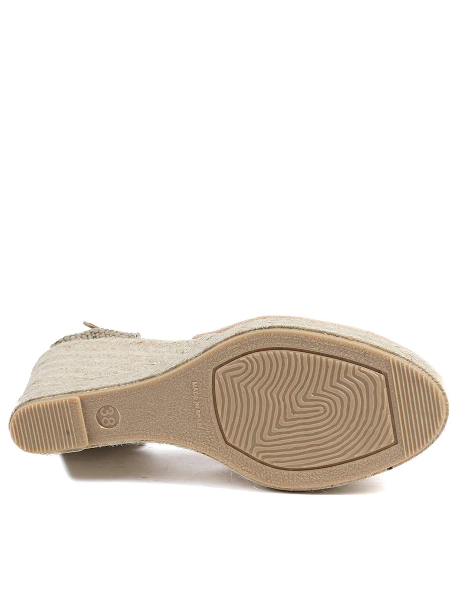 Suede Ankle Strap Wedge Espadrilles - image 2