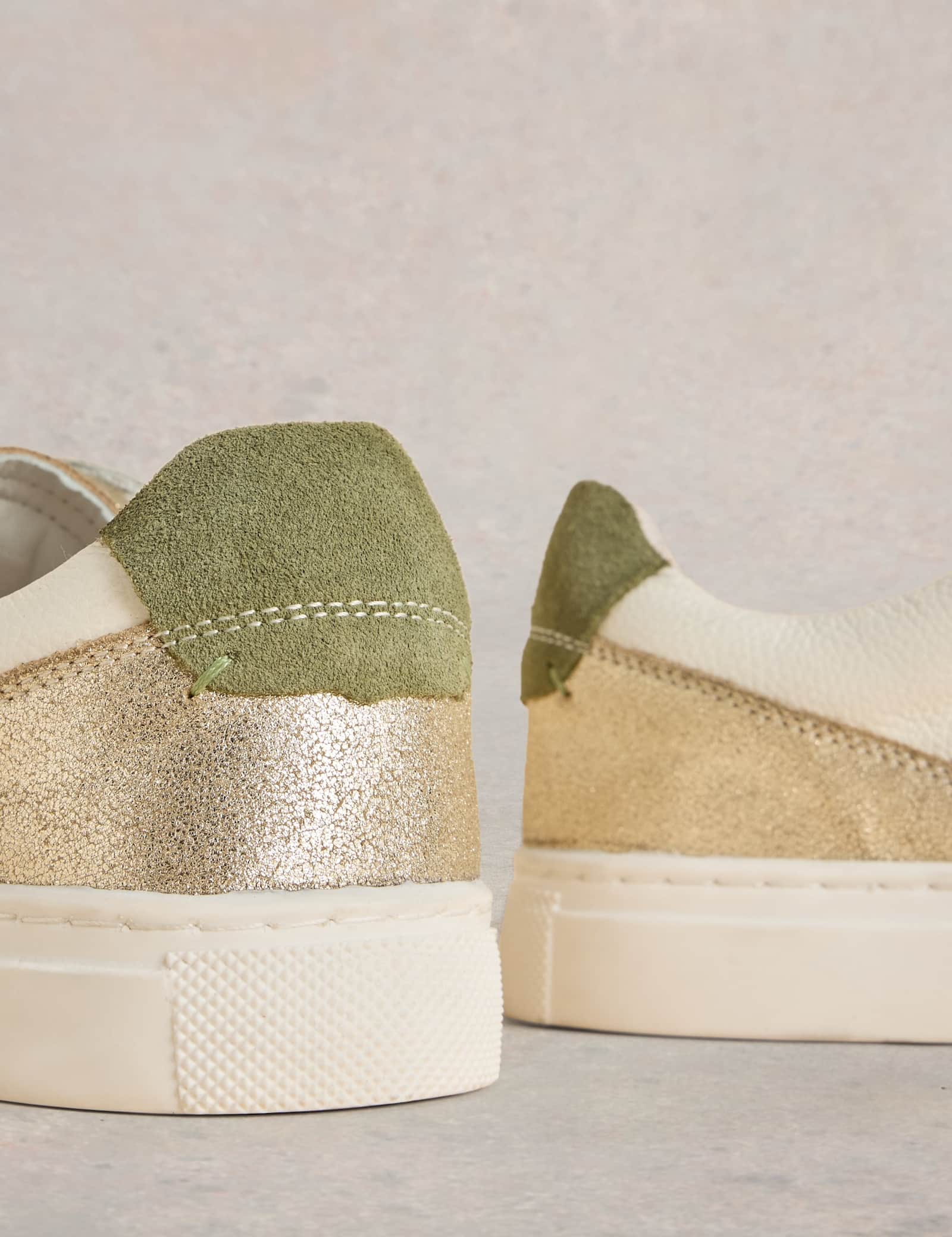 Leather Lace Up Trainers - image 3