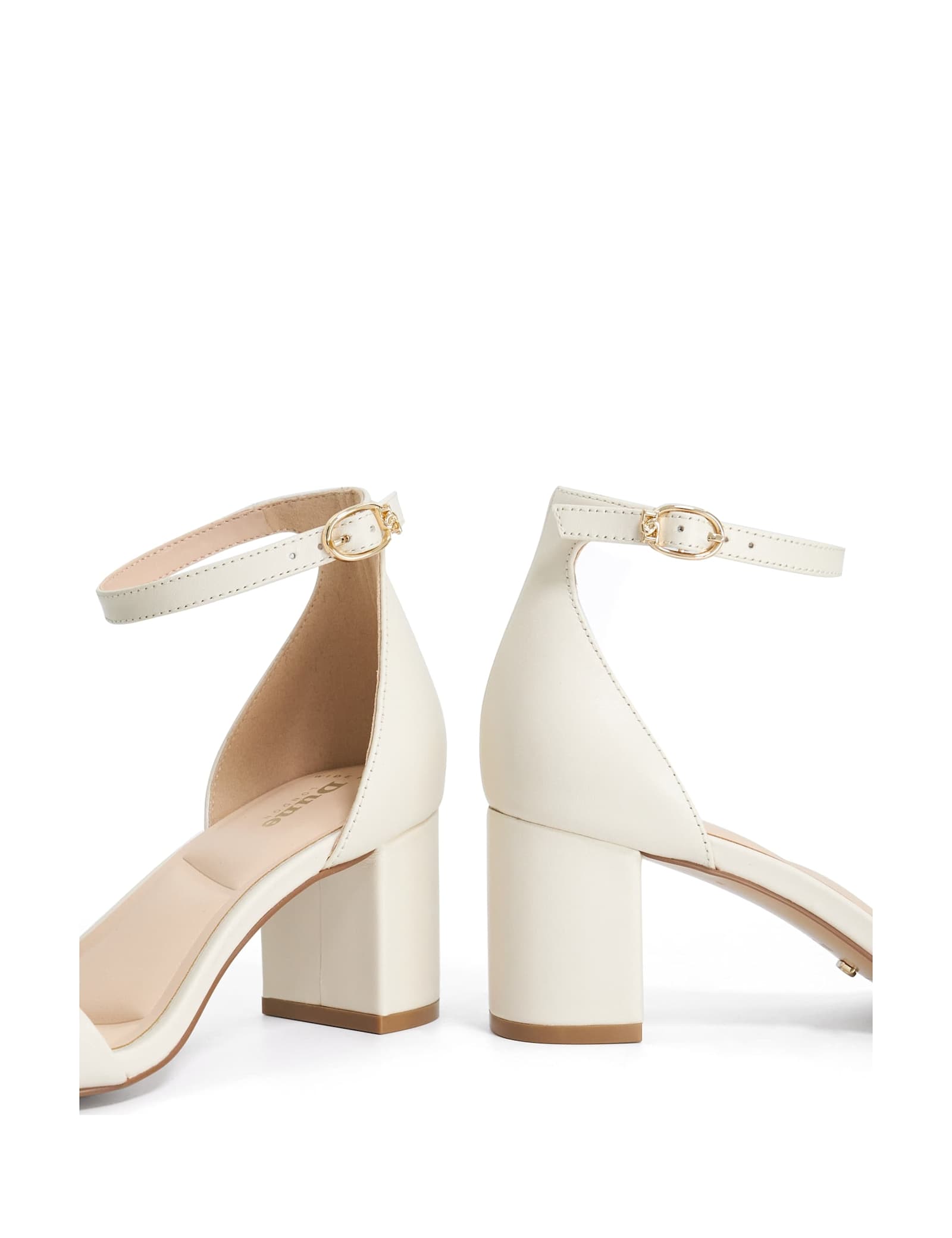 Leather Ankle Strap Block Heel Sandals - image 3