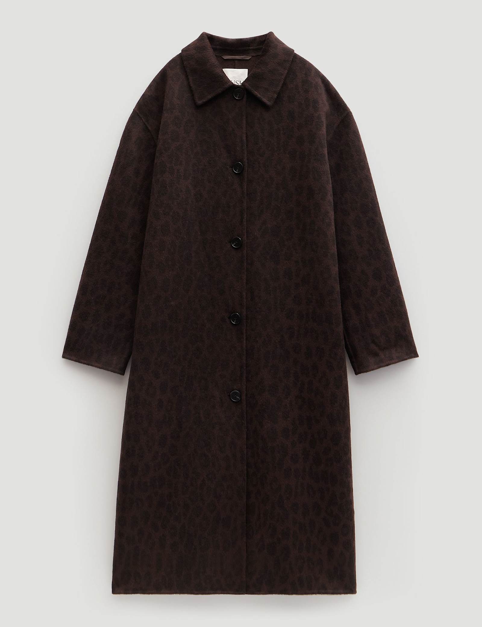 Pure Wool Leopard Print Double Faced Coat - image 1