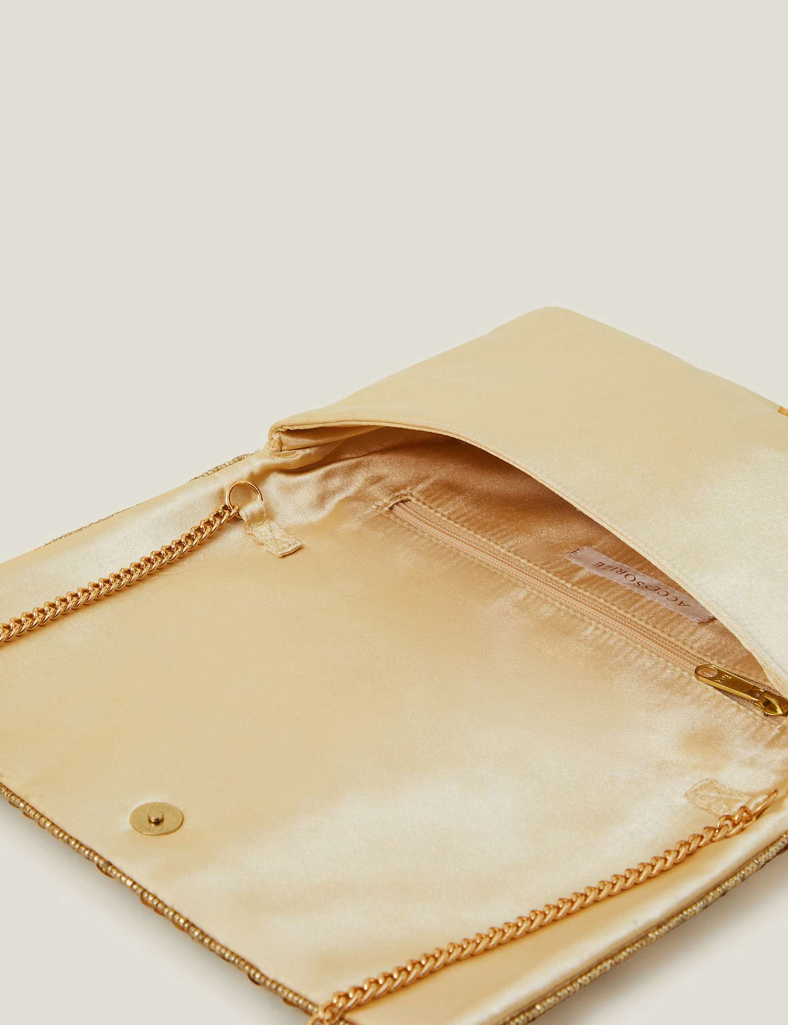 Beaded Sequin Chain Strap Clutch Bag - image 3