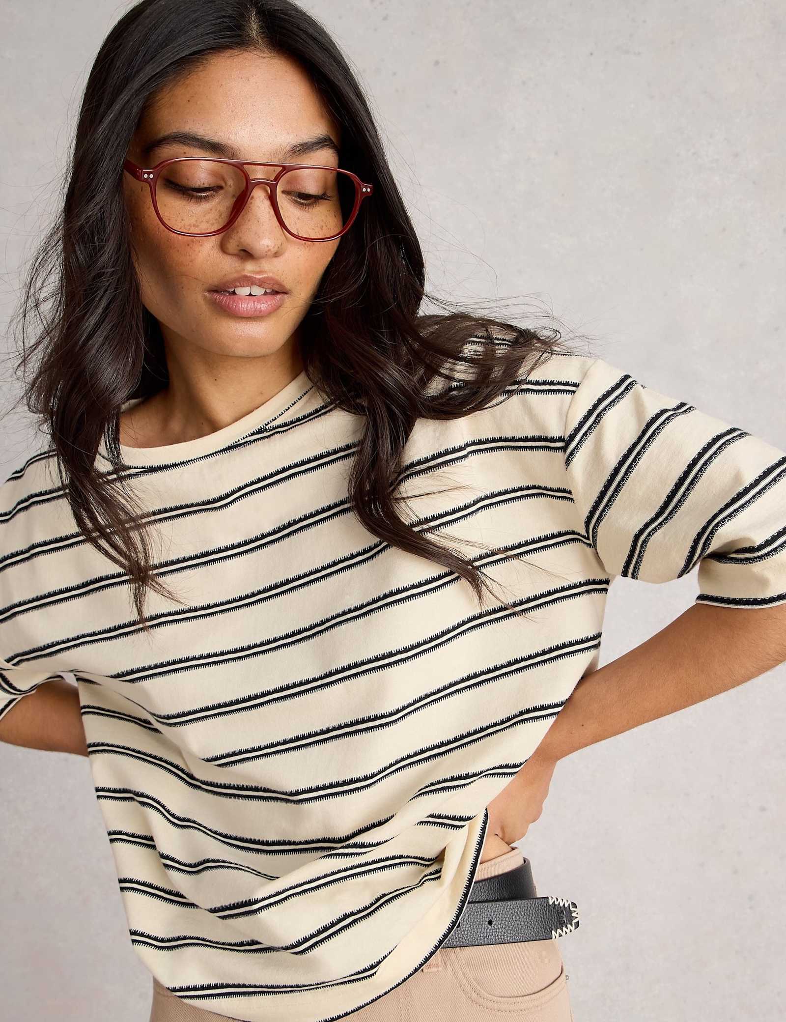 Pure Cotton Striped T-Shirt - image 3