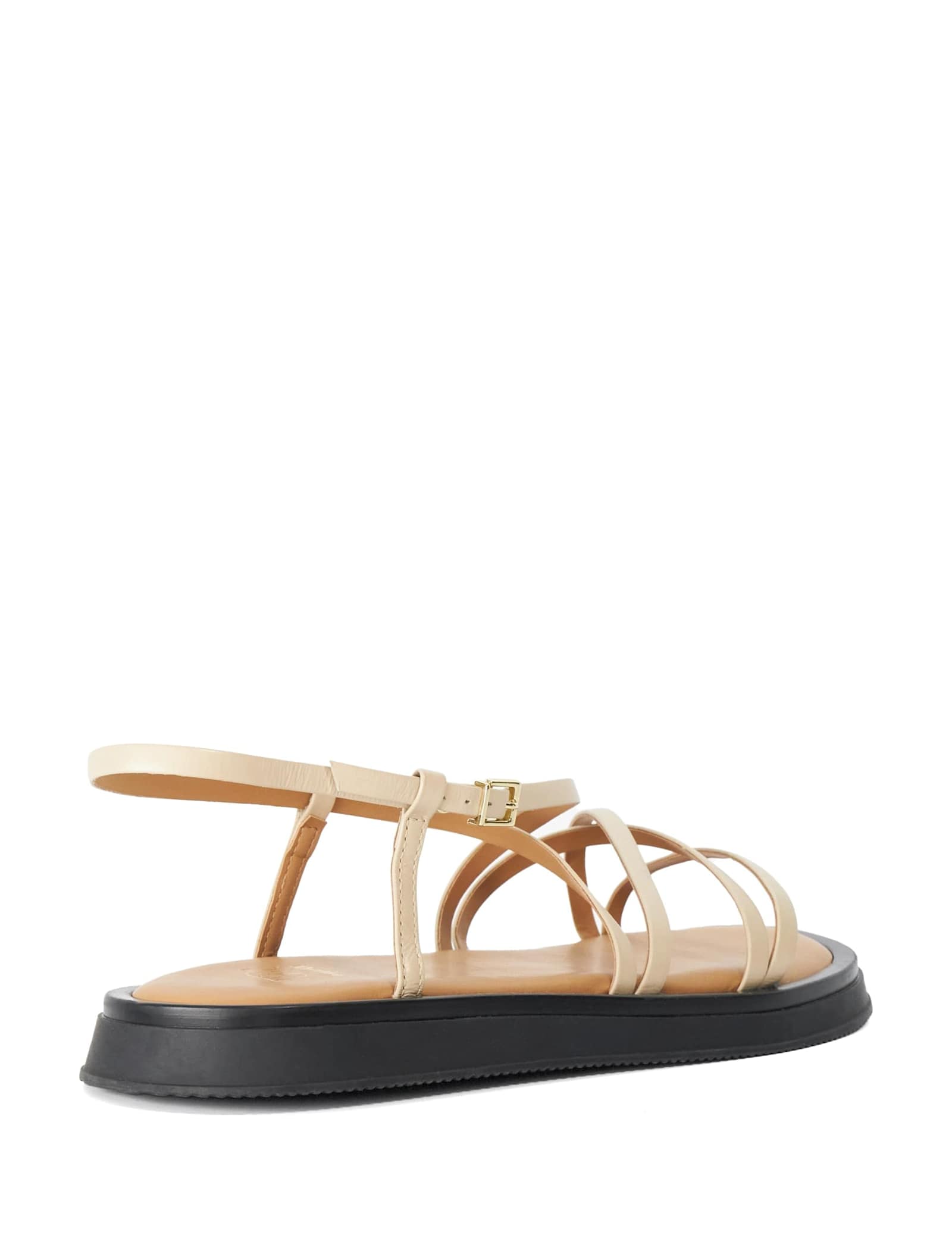 Leather Tubular Strappy Footbed Sandals - image 4