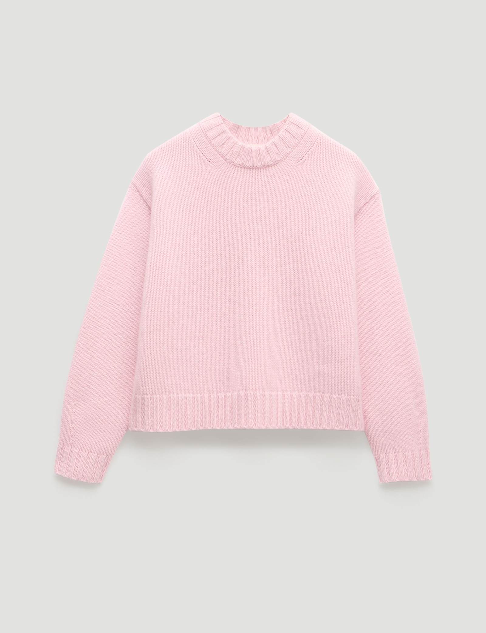 Pure Cashmere Textured Crew Neck Jumper - image 2