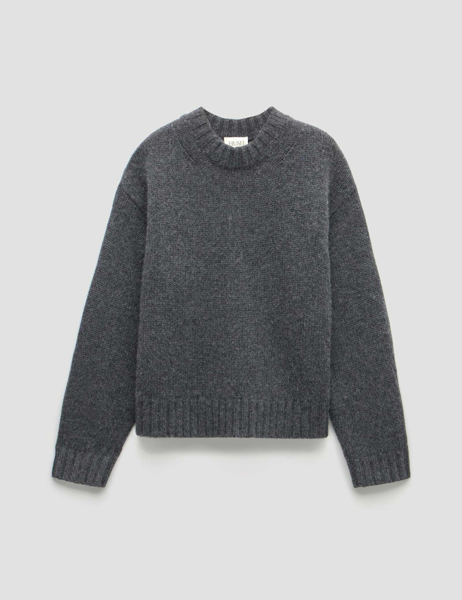 Pure Cashmere Textured Crew Neck Jumper - image 3