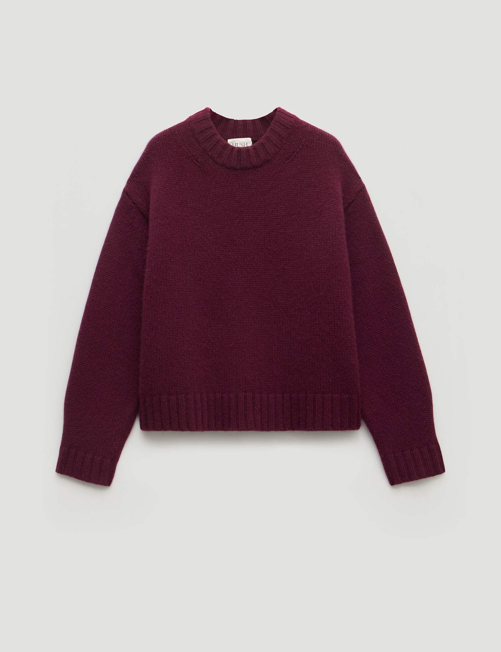Pure Cashmere Textured Crew Neck Jumper - image 1