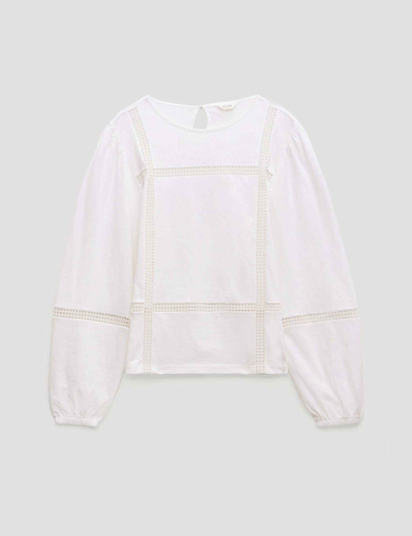 Pure Cotton Lace Detail Top - image 1
