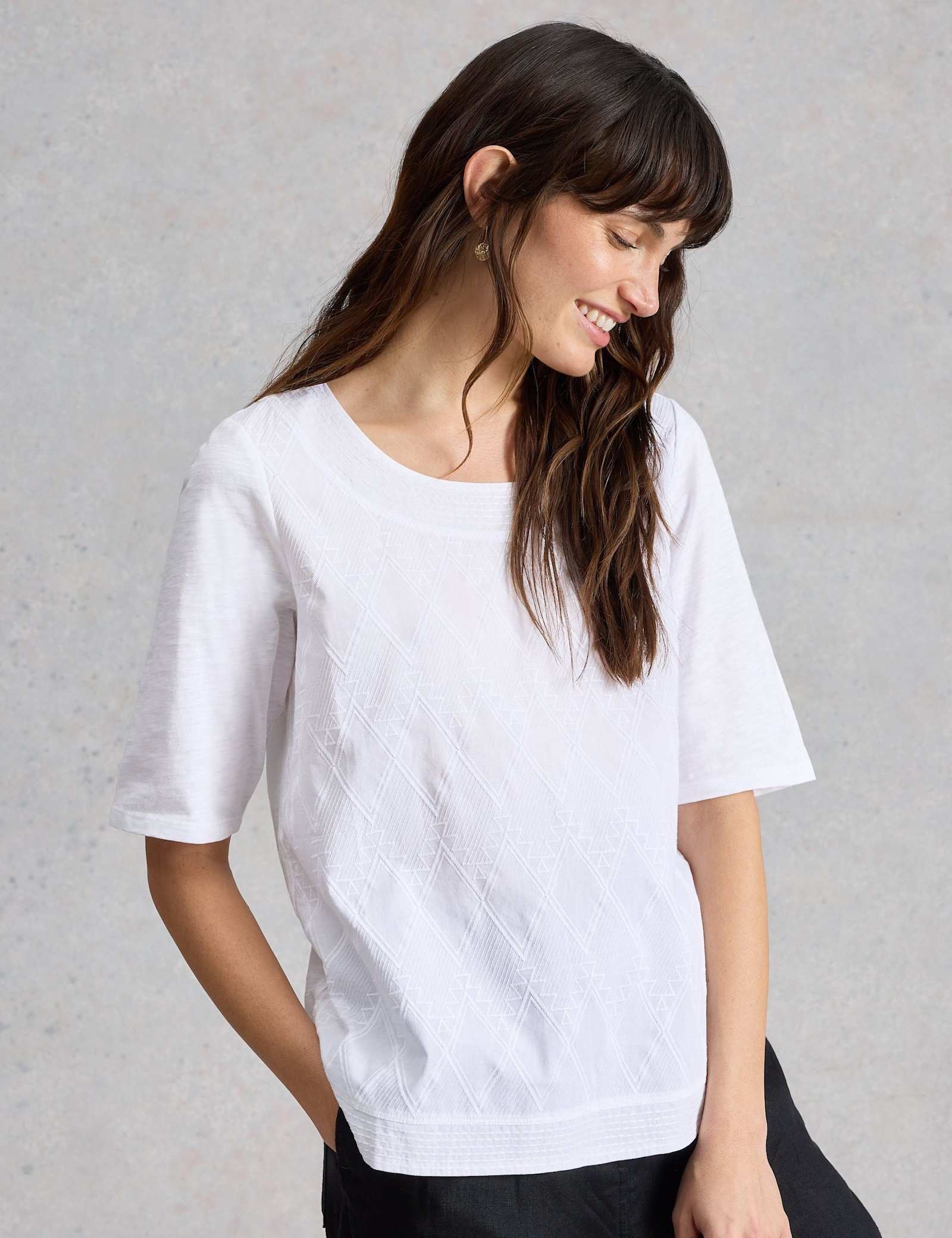 Pure Cotton Embroidered Top - image 5