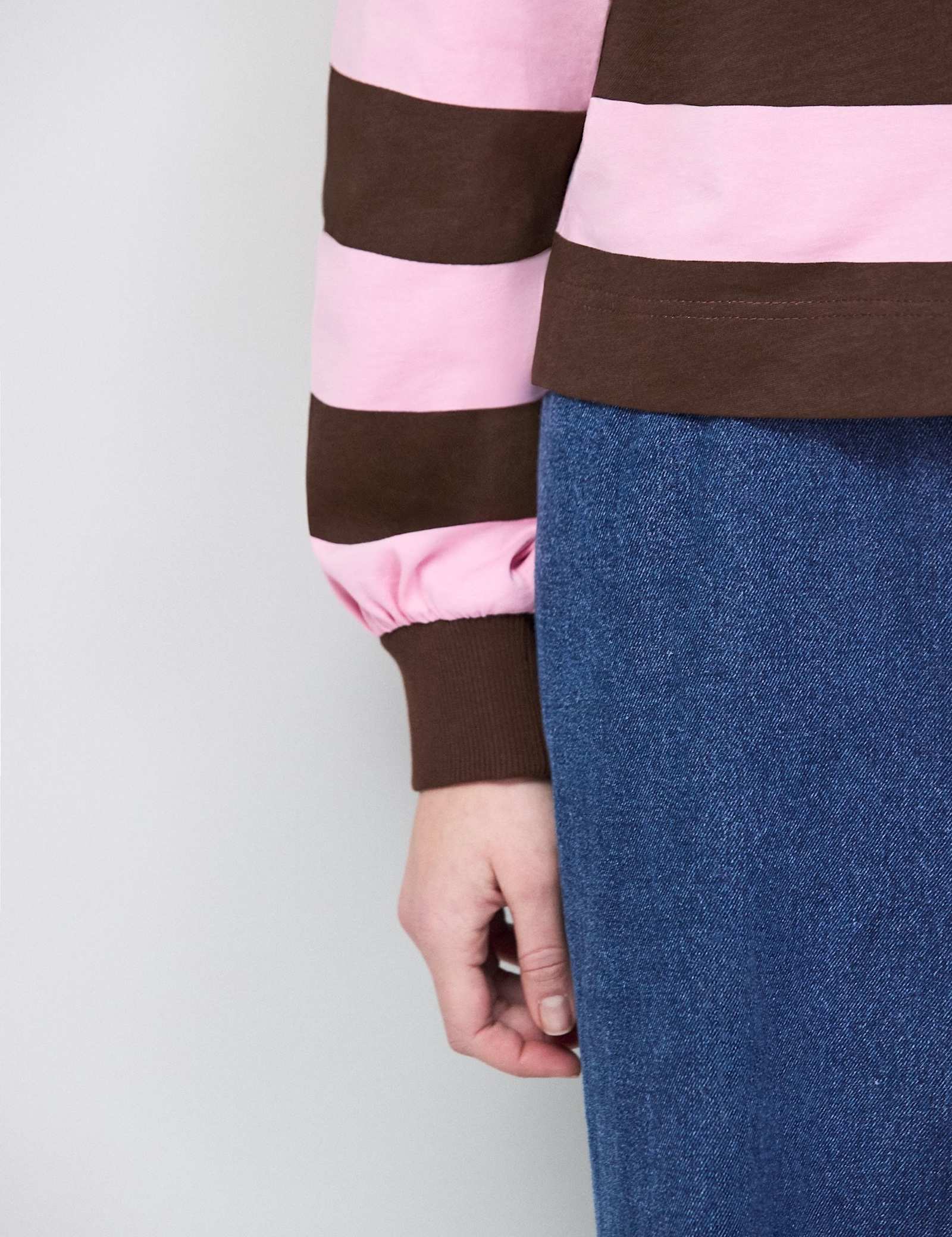 Pure Cotton Striped Relaxed Rugby Shirt - image 5
