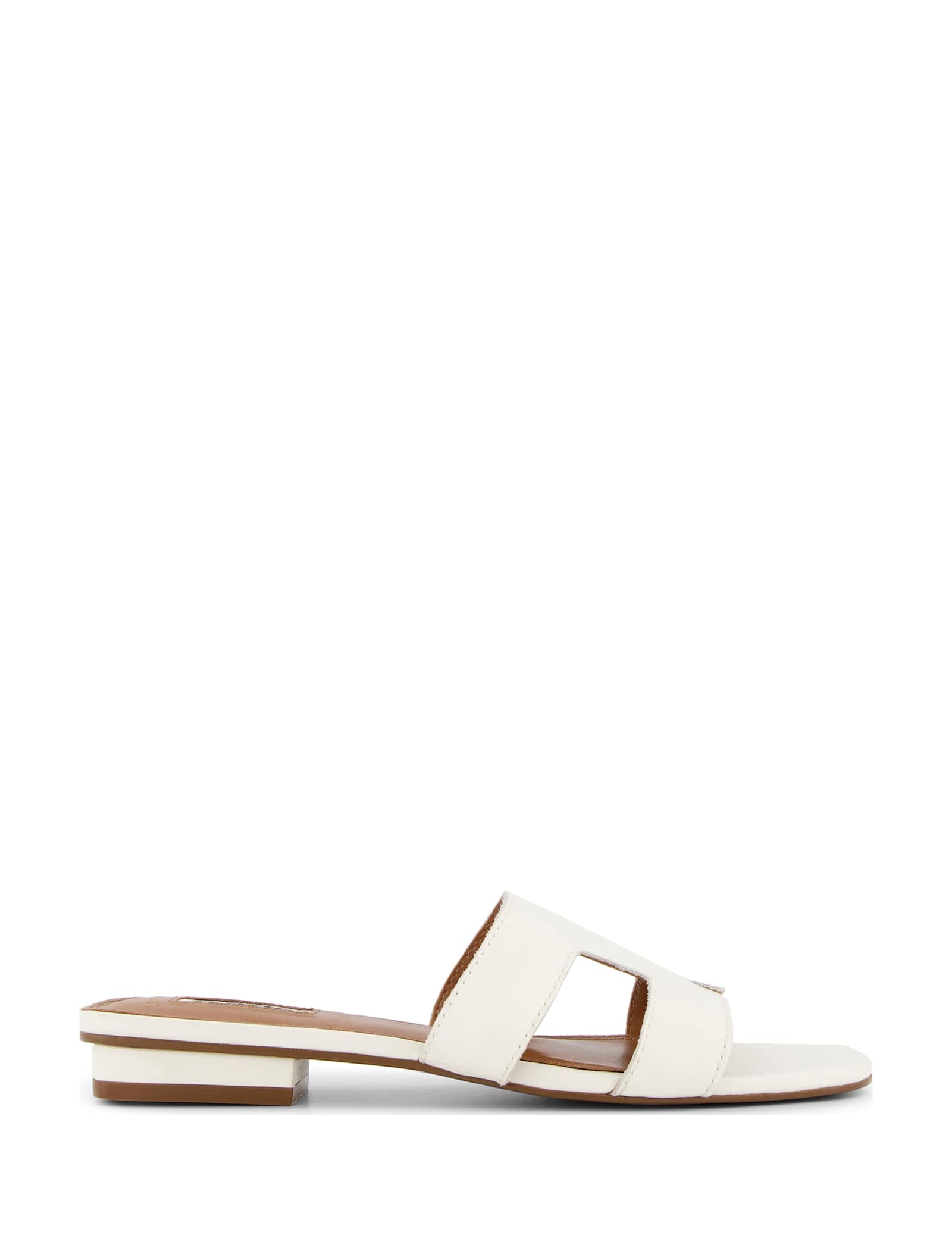 Wide Fit Leather Flat Sliders - image 2