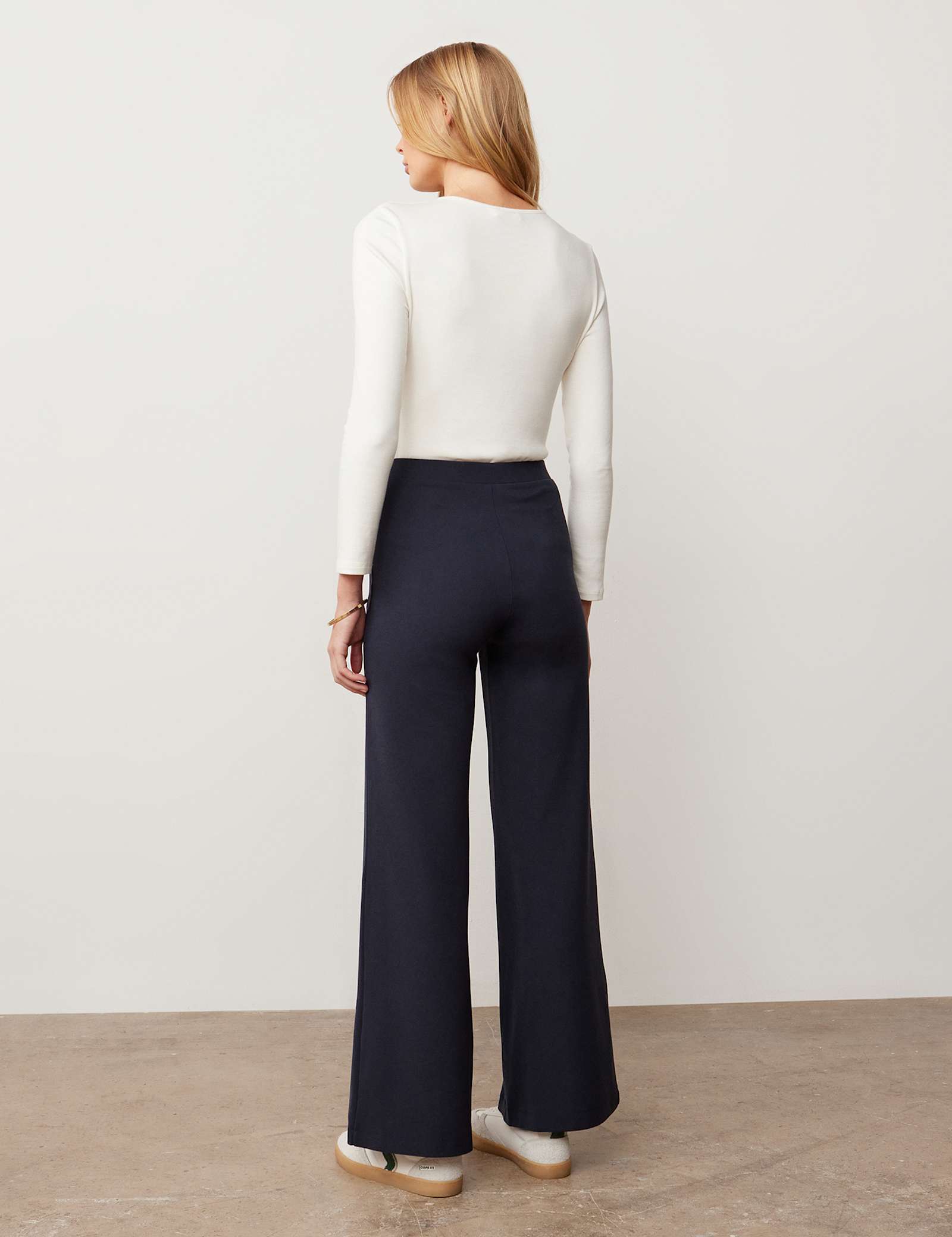 Jersey Elasticated Waist Wide Leg Trousers - image 4
