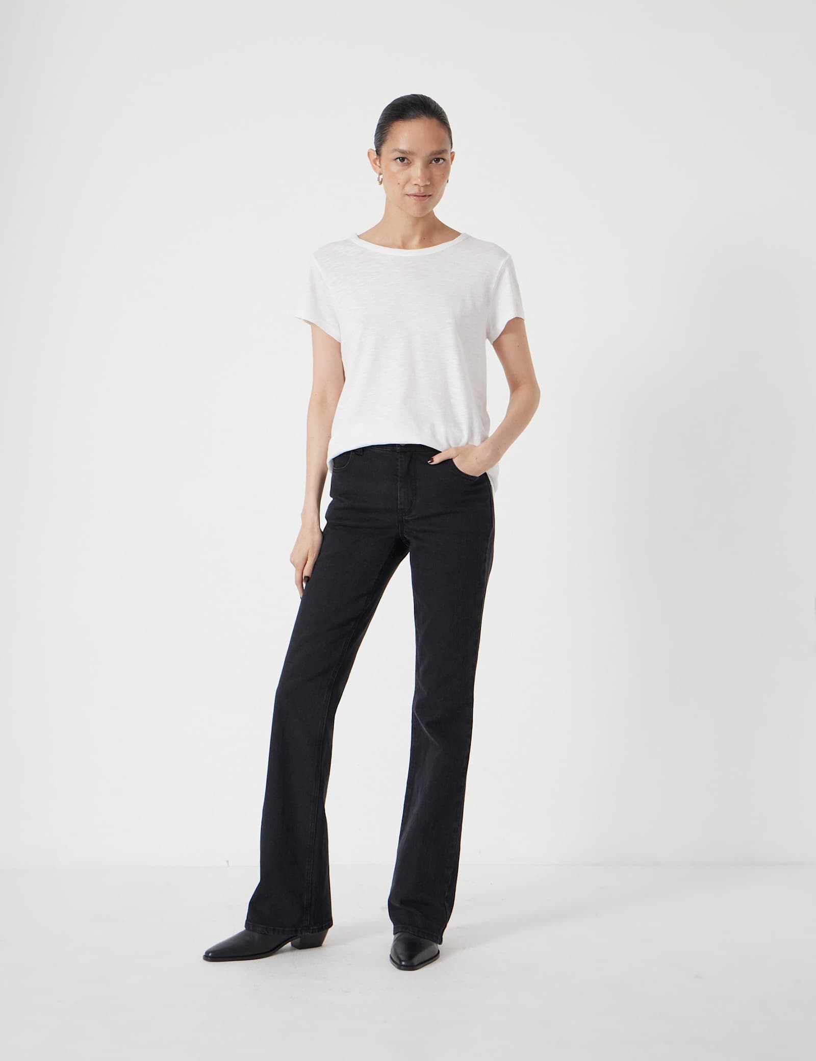 Mid Rise Bootcut Jeans - image 2