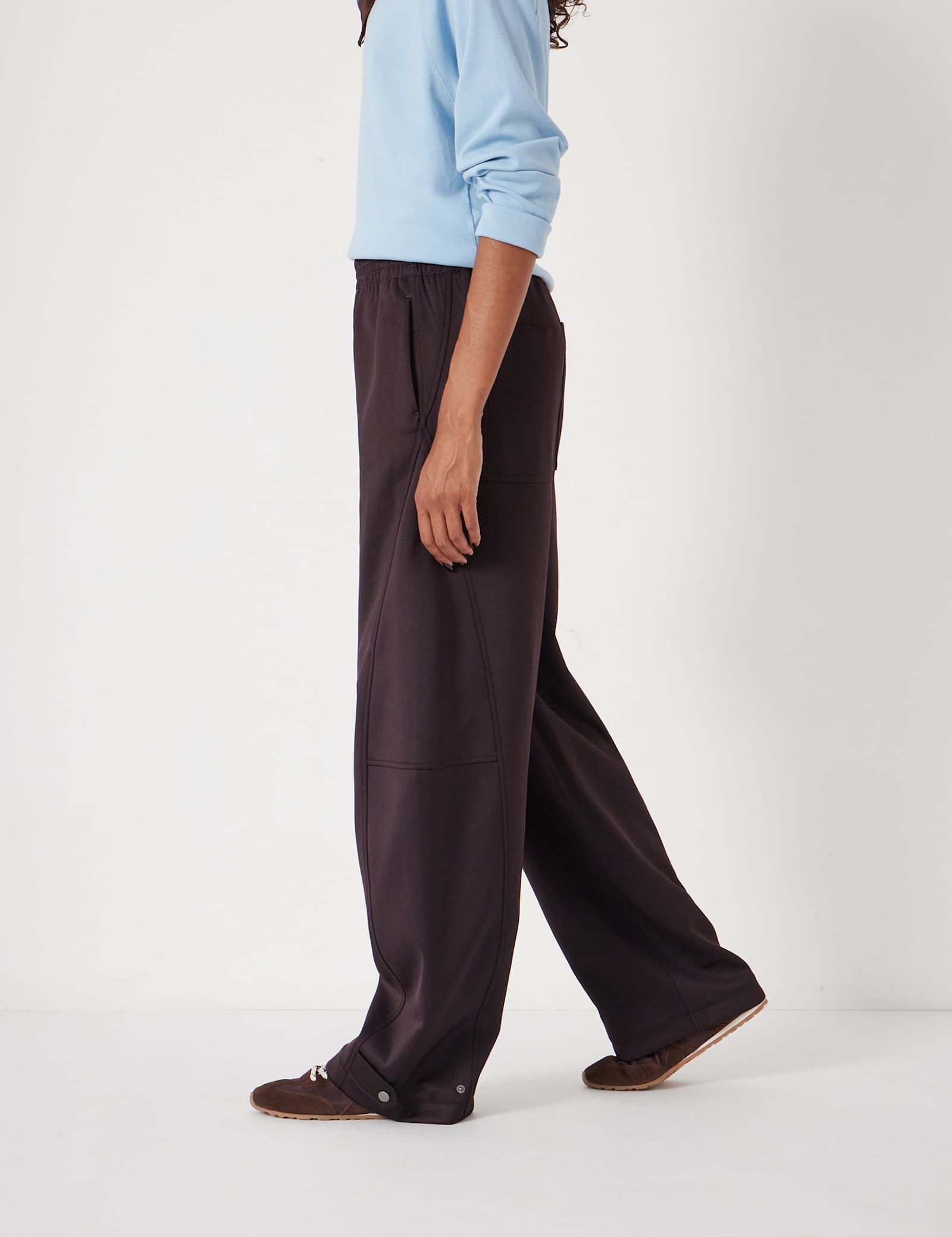 Cotton Blend Barrel Leg Joggers - image 5