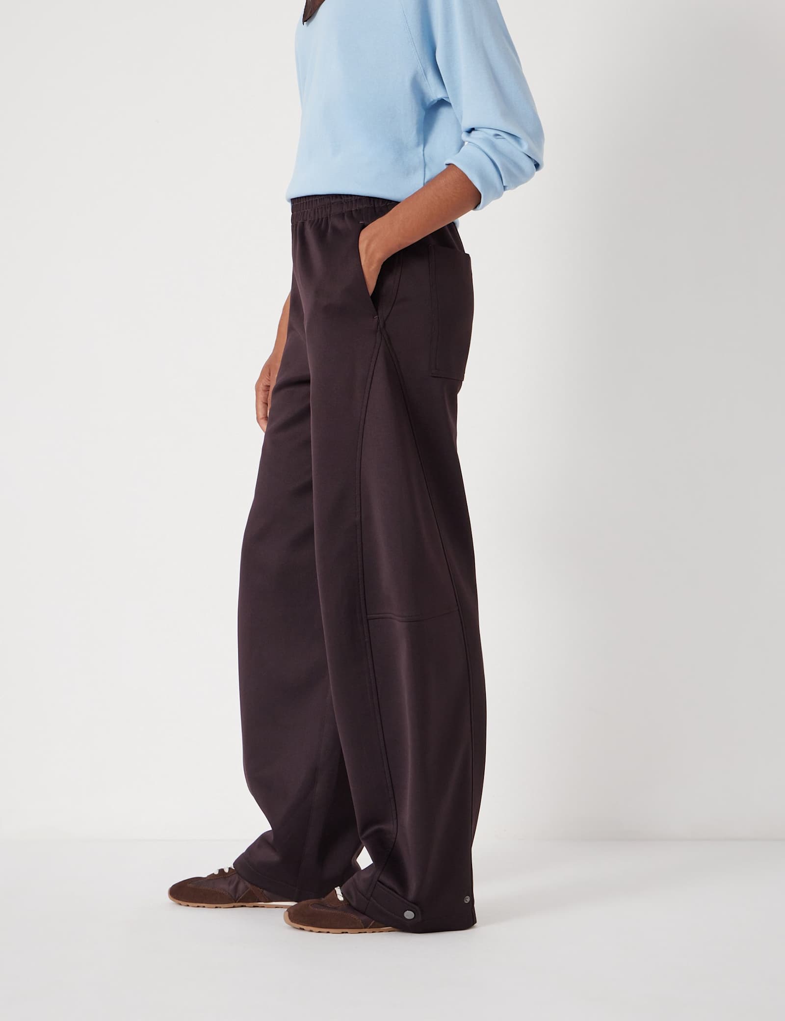 Cotton Blend Barrel Leg Joggers - image 3