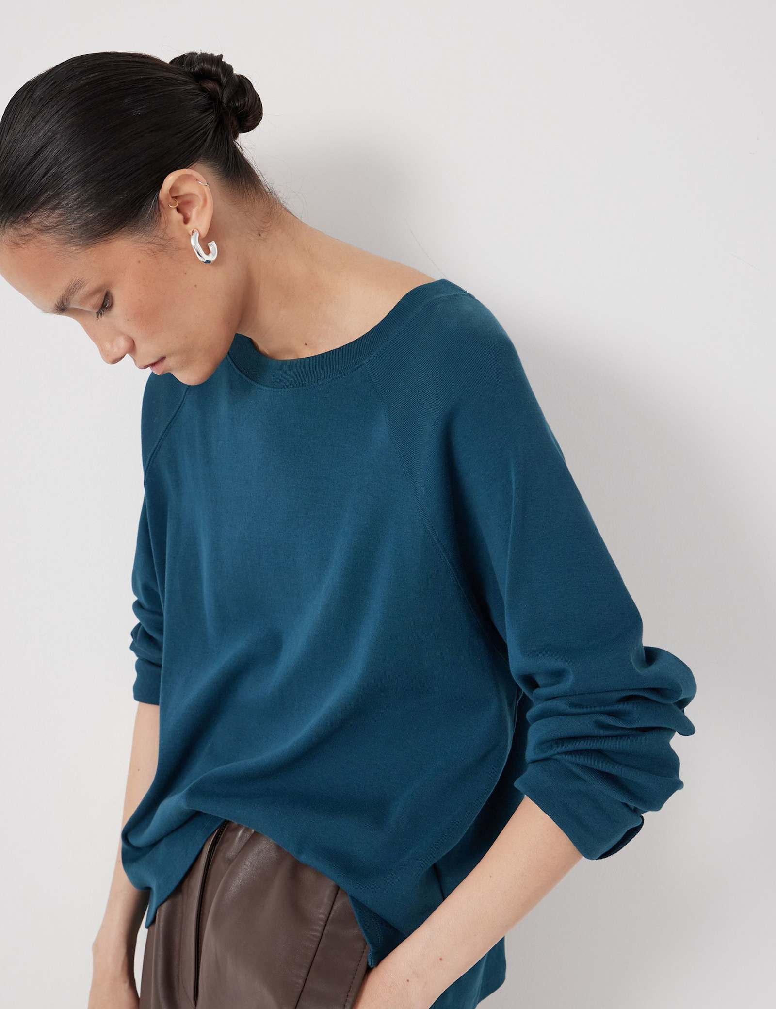 Pure Cotton Raglan Sleeve Top - image 3