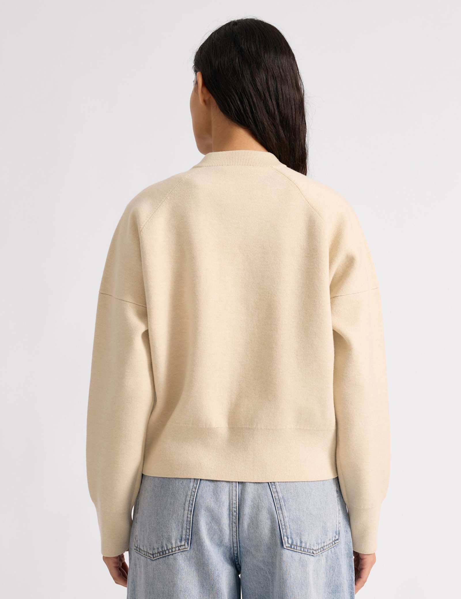 Knitted Bomber Jacket with Wool - image 5