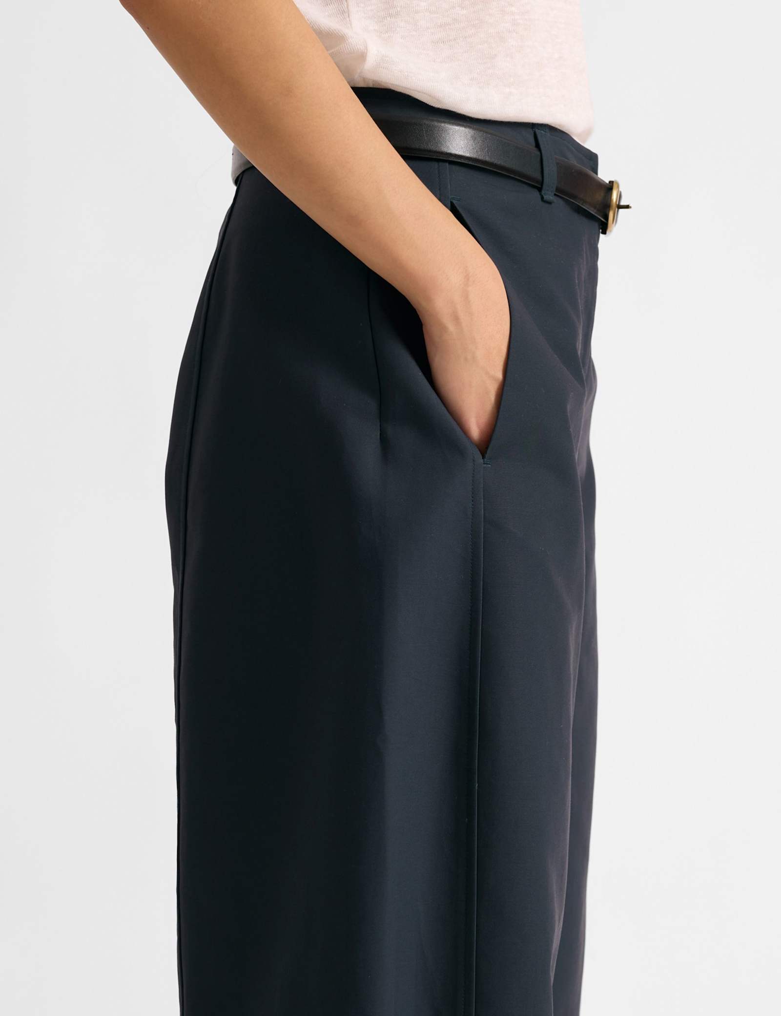 Pure Cotton Barrel Leg Ankle Grazer Chinos - image 3