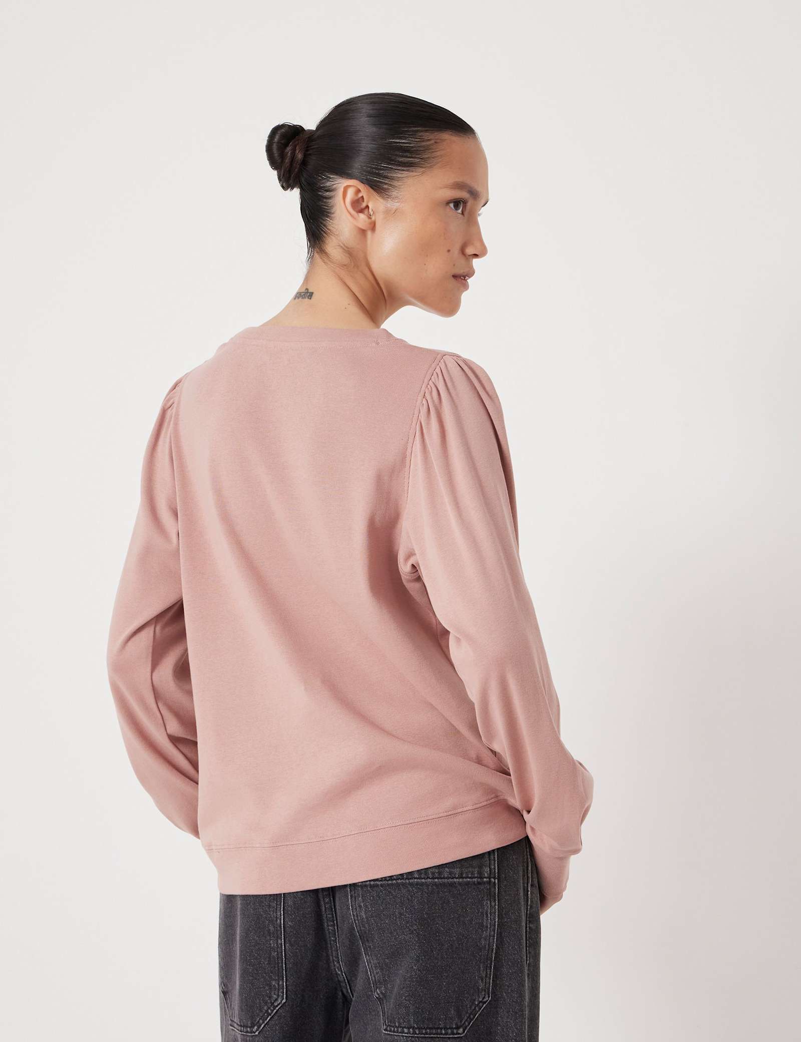 Emily Puff Sleeve Cotton Jersey Top - image 4