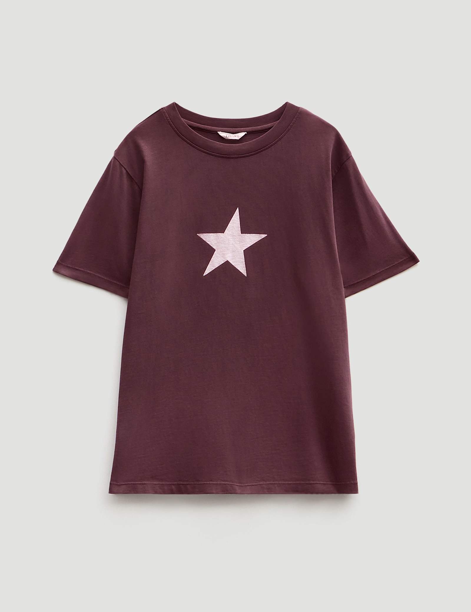 Pure Cotton Metallic Star Graphic T-Shirt - image 2