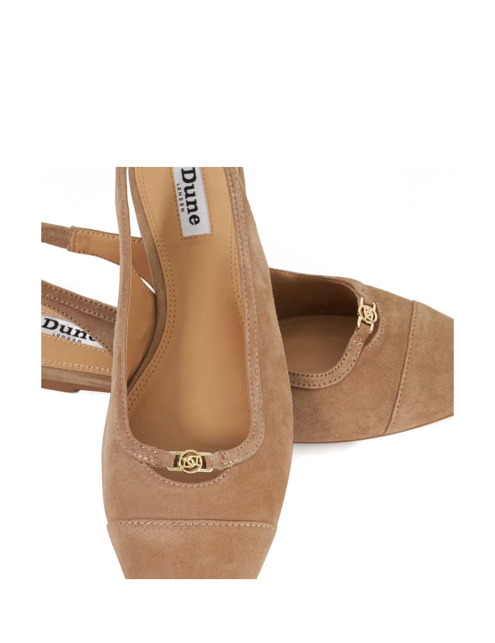 Suede Flat Slingback Shoes - image 2