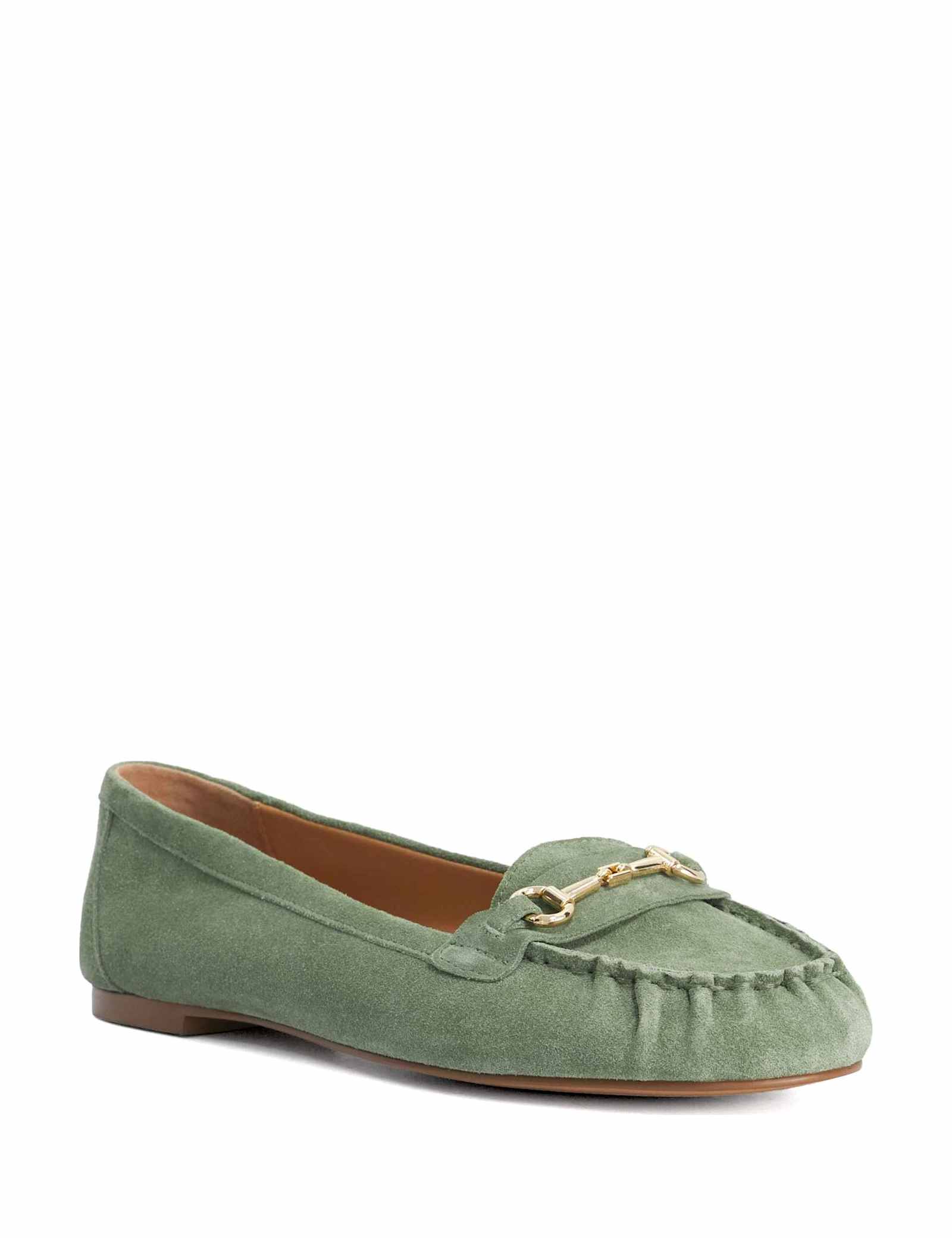 Suede Trim Flat Loafers - image 5