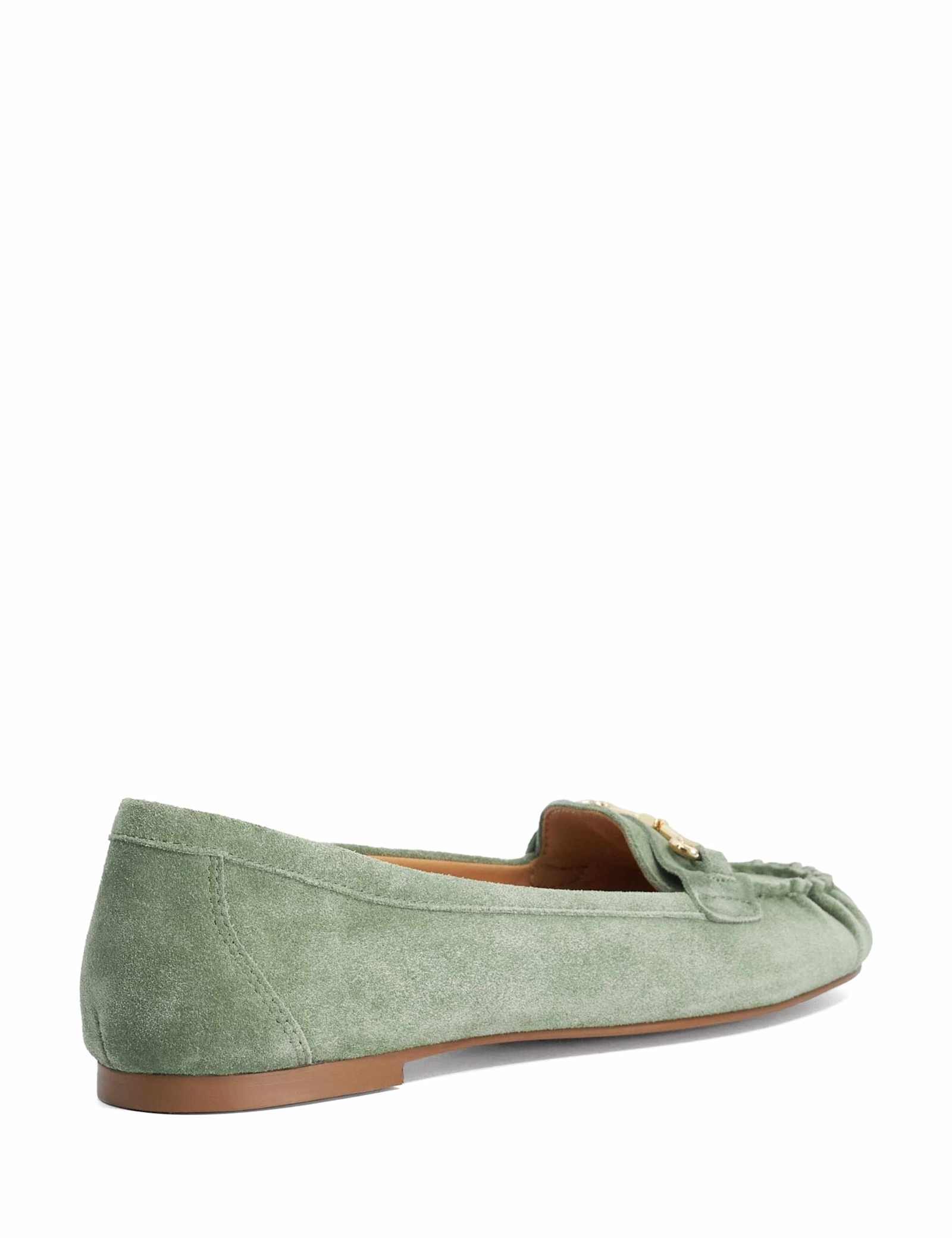 Suede Trim Flat Loafers - image 4