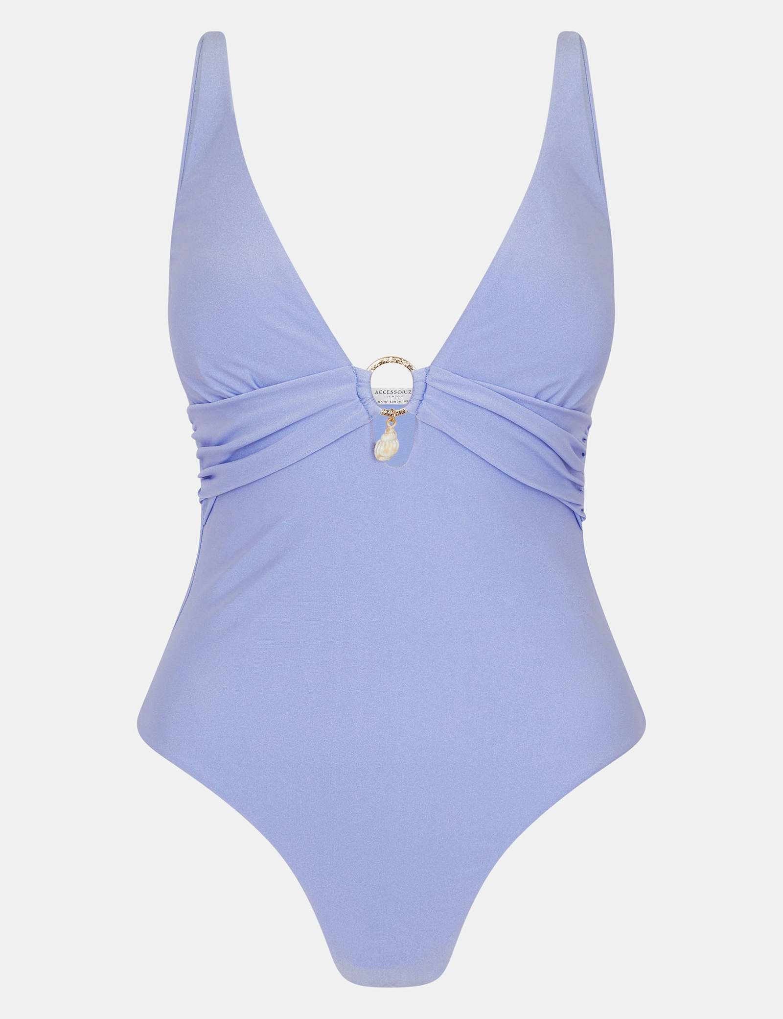 Padded Sparkle Plunge Swimsuit - image 1
